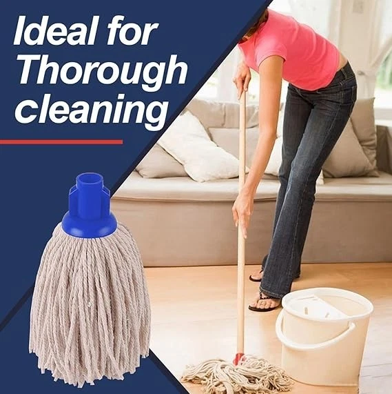 Cotton Mop Heads Size 10 Replacement Floor Heavy Duty Socket Head Universal
