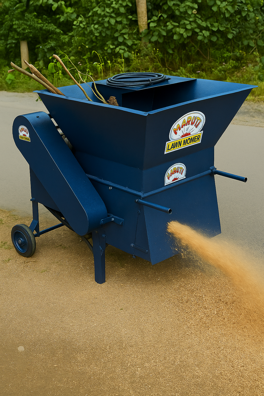 Maruti 10 HP Electric Garden & Kitchen Waste Shredder Machine