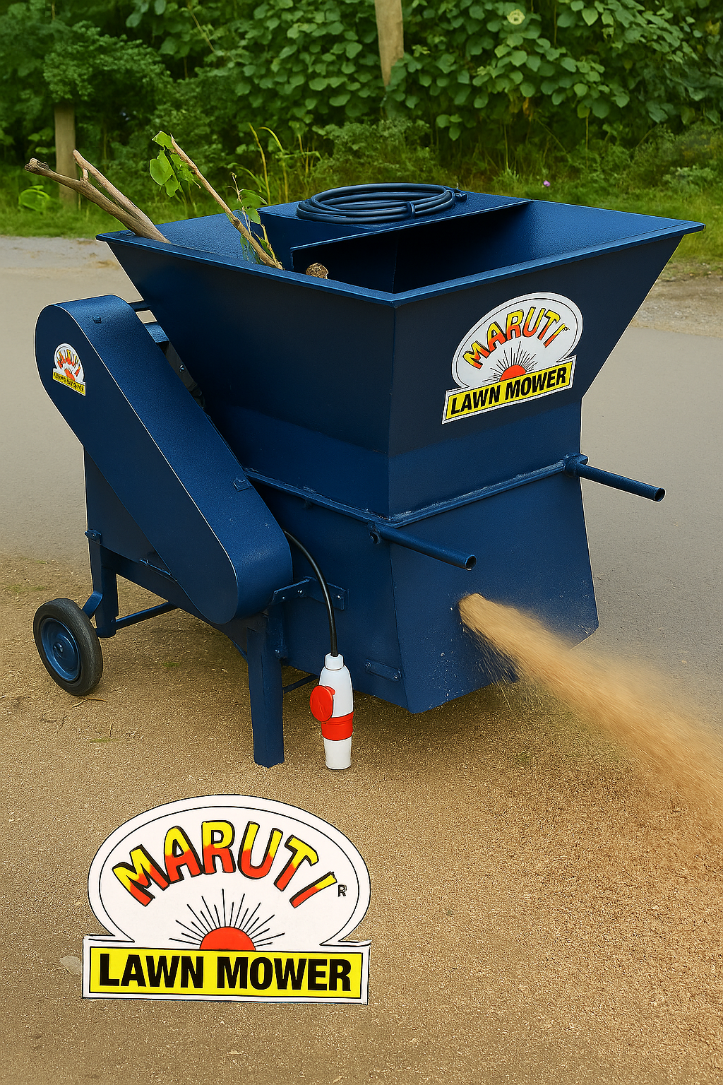 15 HP Electric Garden & Kitchen Waste Shredder Machine