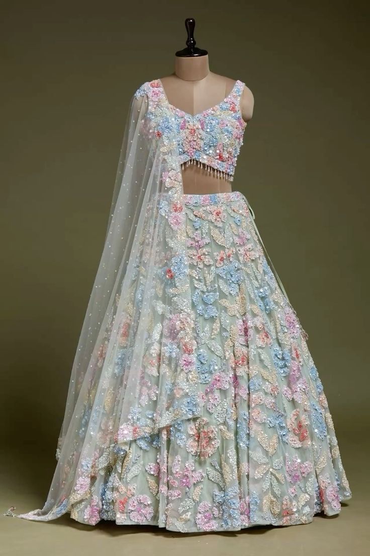 Floral Embroidered Lehengas