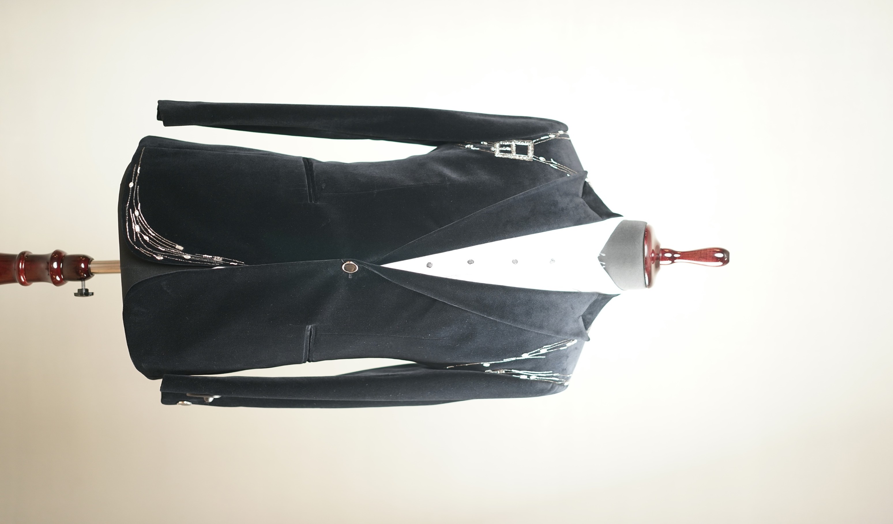 Men's Black Velvet Blazer