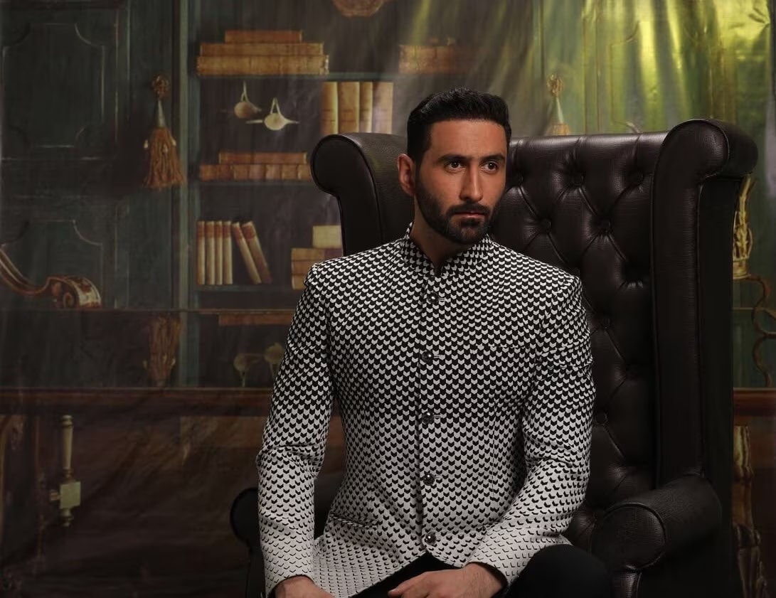 Men's Patterned Bandhgala