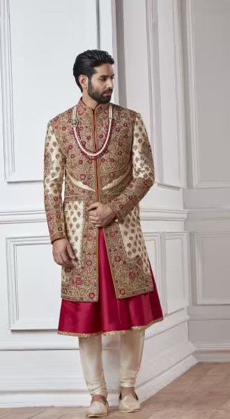Embroidered Sherwani Set