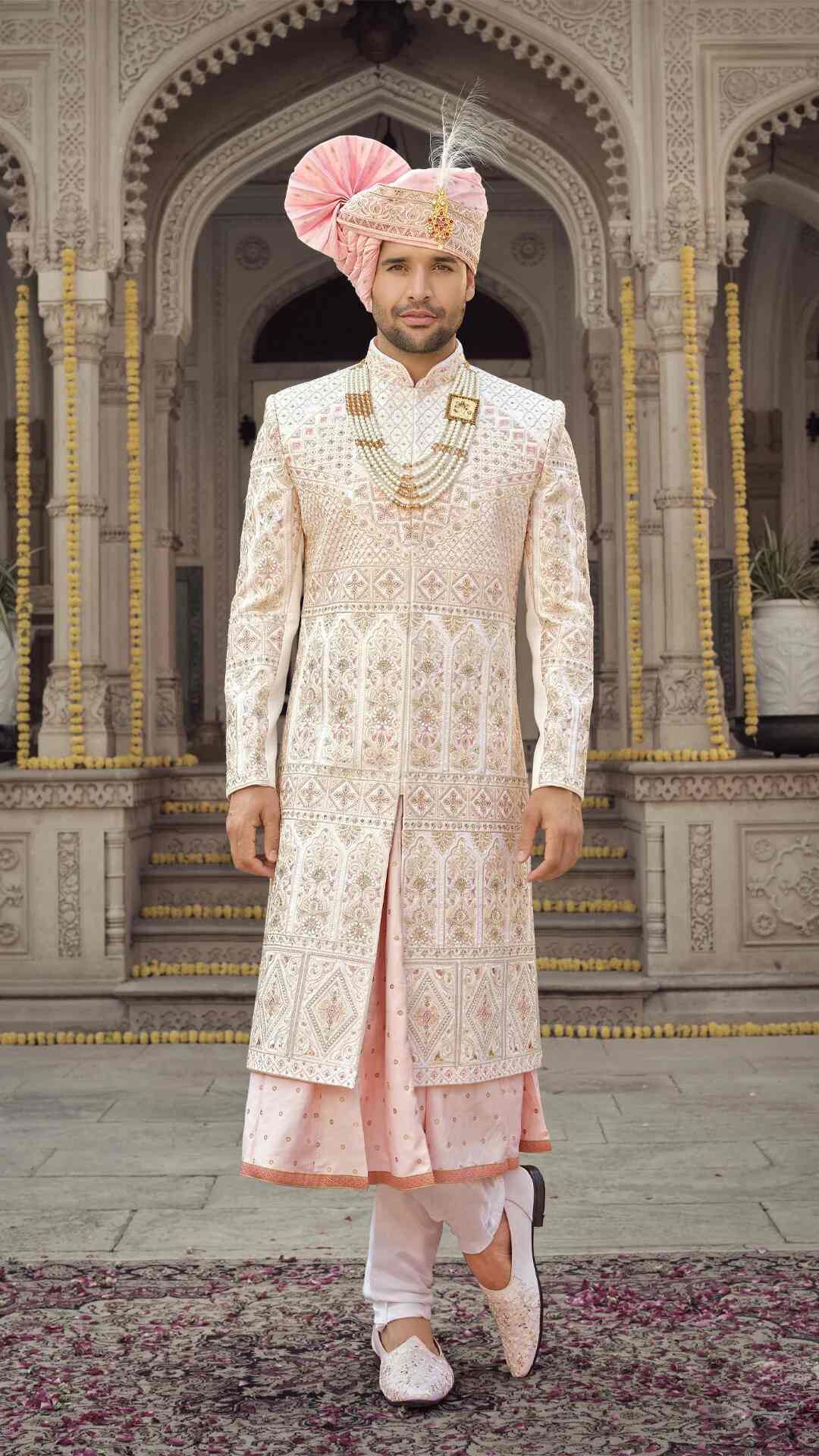 Embroidered Sherwani Suit