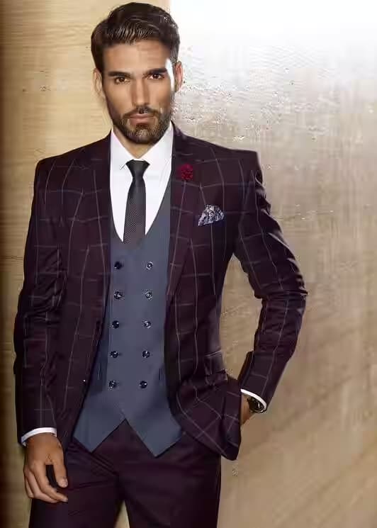 Men's Formal Three-Piece Suit