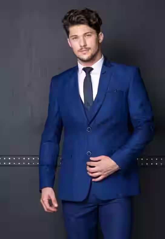 Elegant Blue Men's Suit