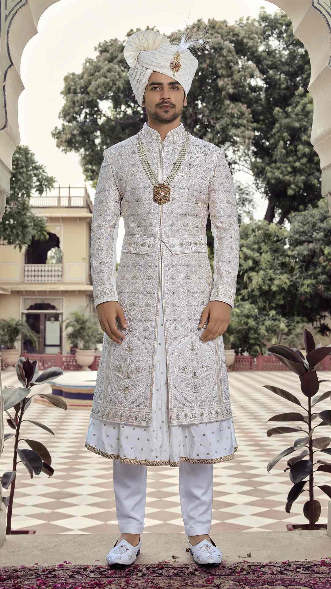 Embroidered Wedding Sherwani