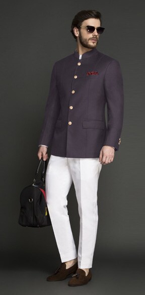 Light Elegant Bandhgala Set