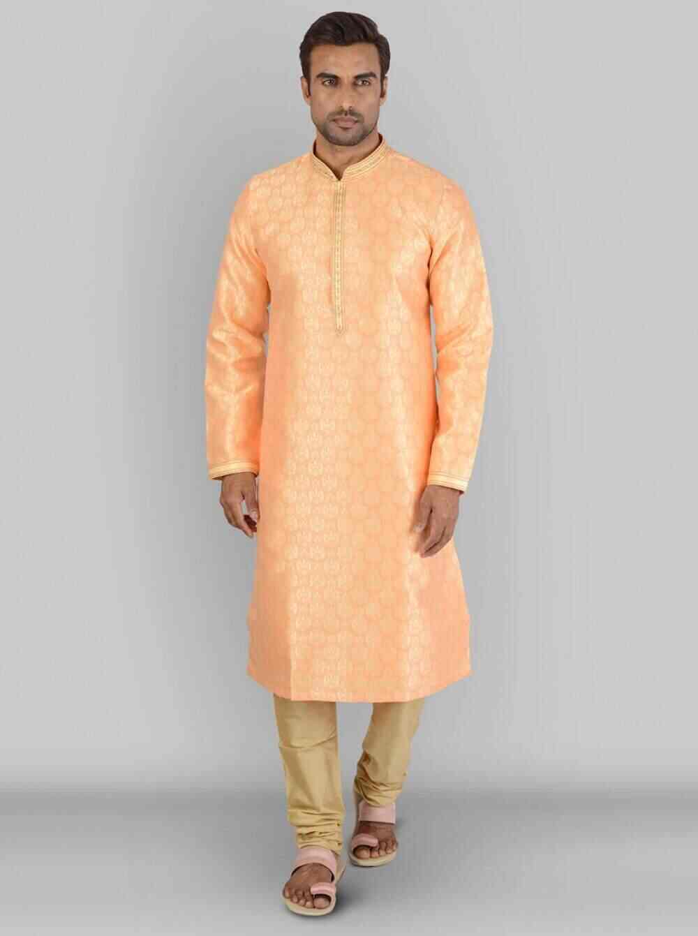 Peach Colored Kurta Set