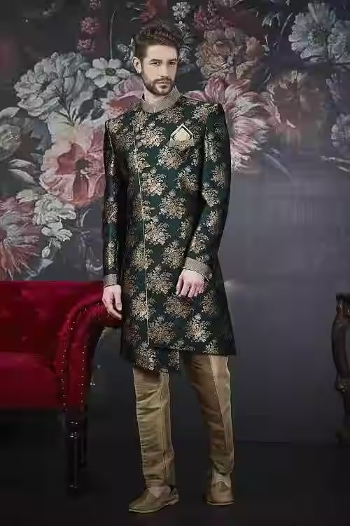 Men's Floral Sherwani
