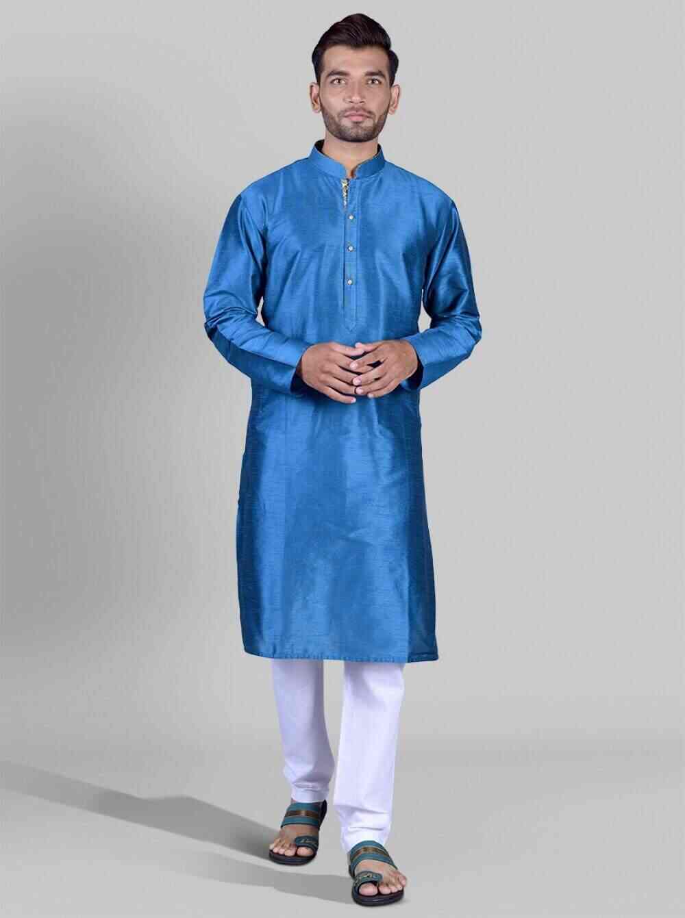 Men's Blue Kurta