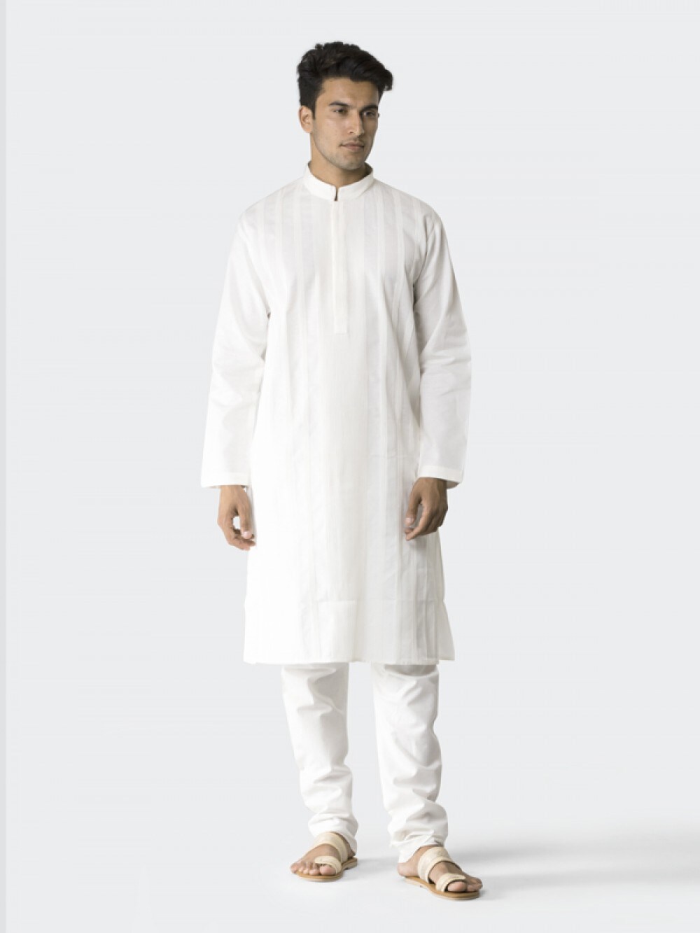 White Cotton Kurta Pajama