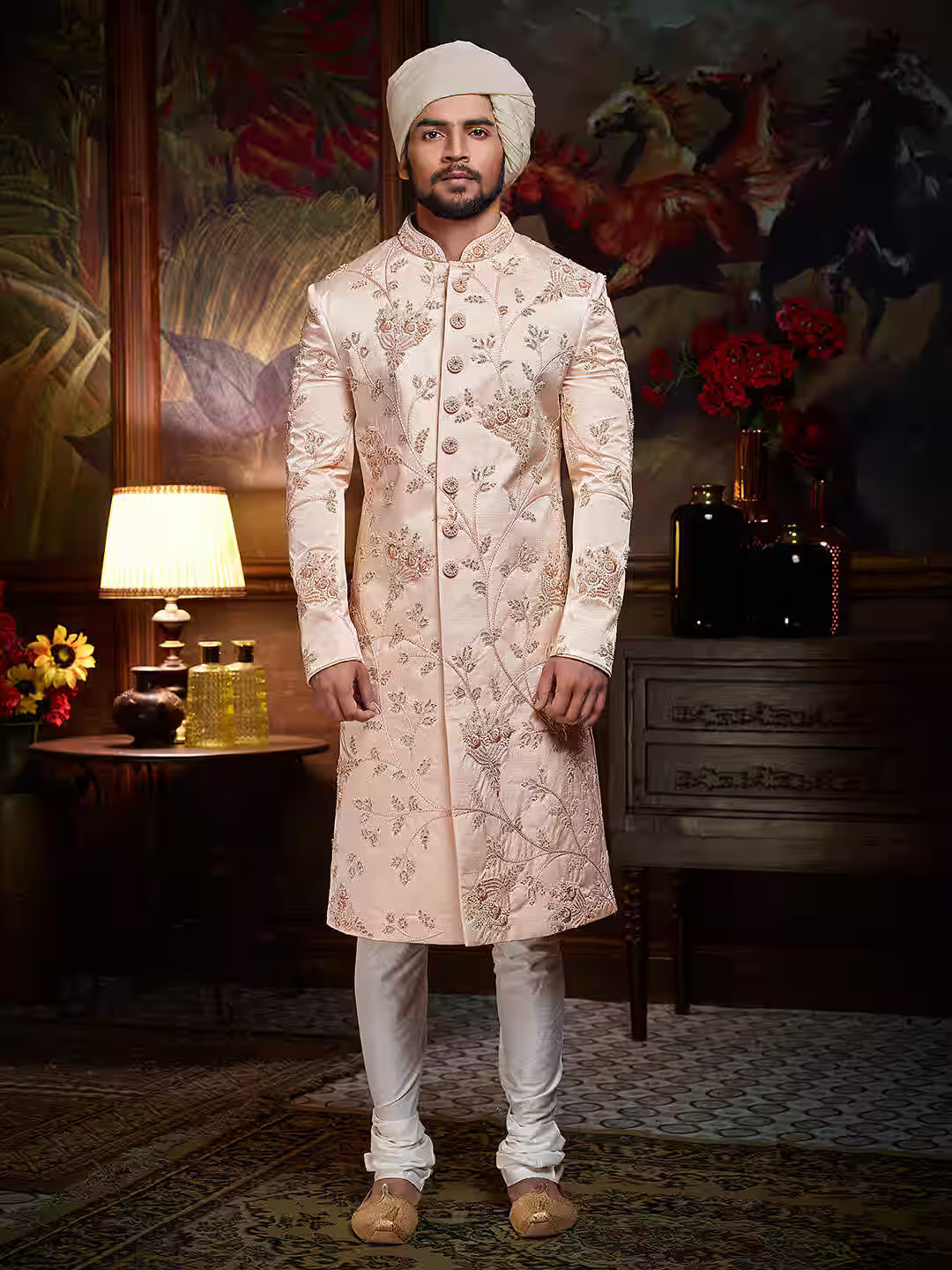 Embroidered Sherwani Set