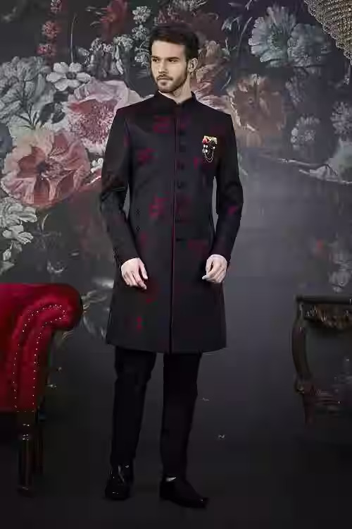 Men's Black Sherwani