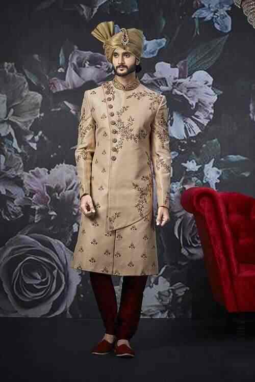 Men's Embroidered Sherwani Set