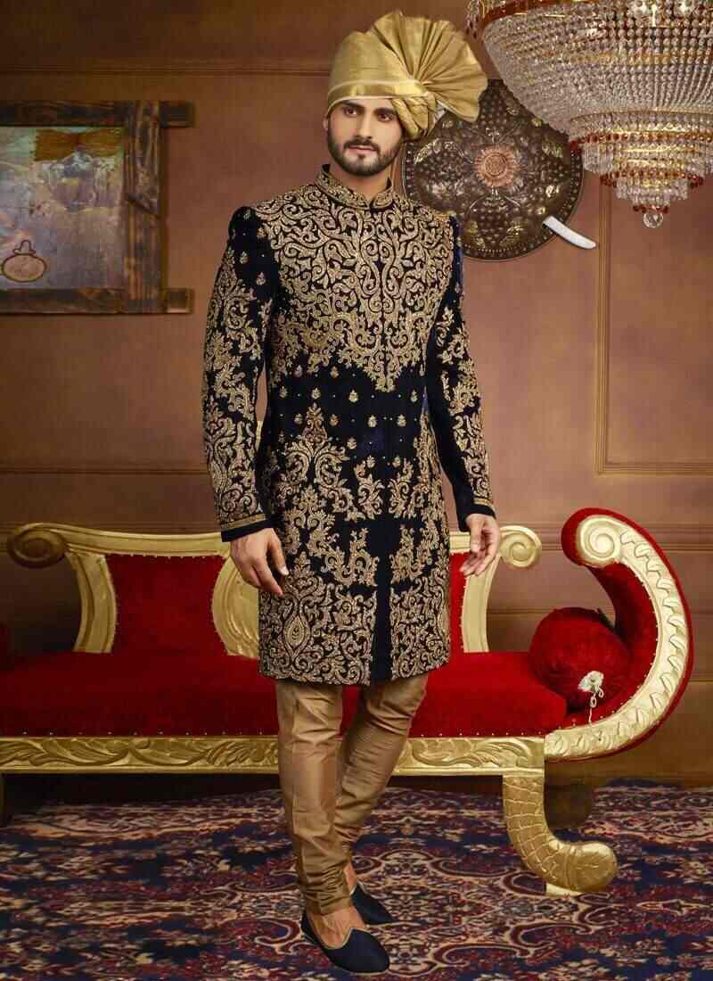 Embroidered Sherwani Set