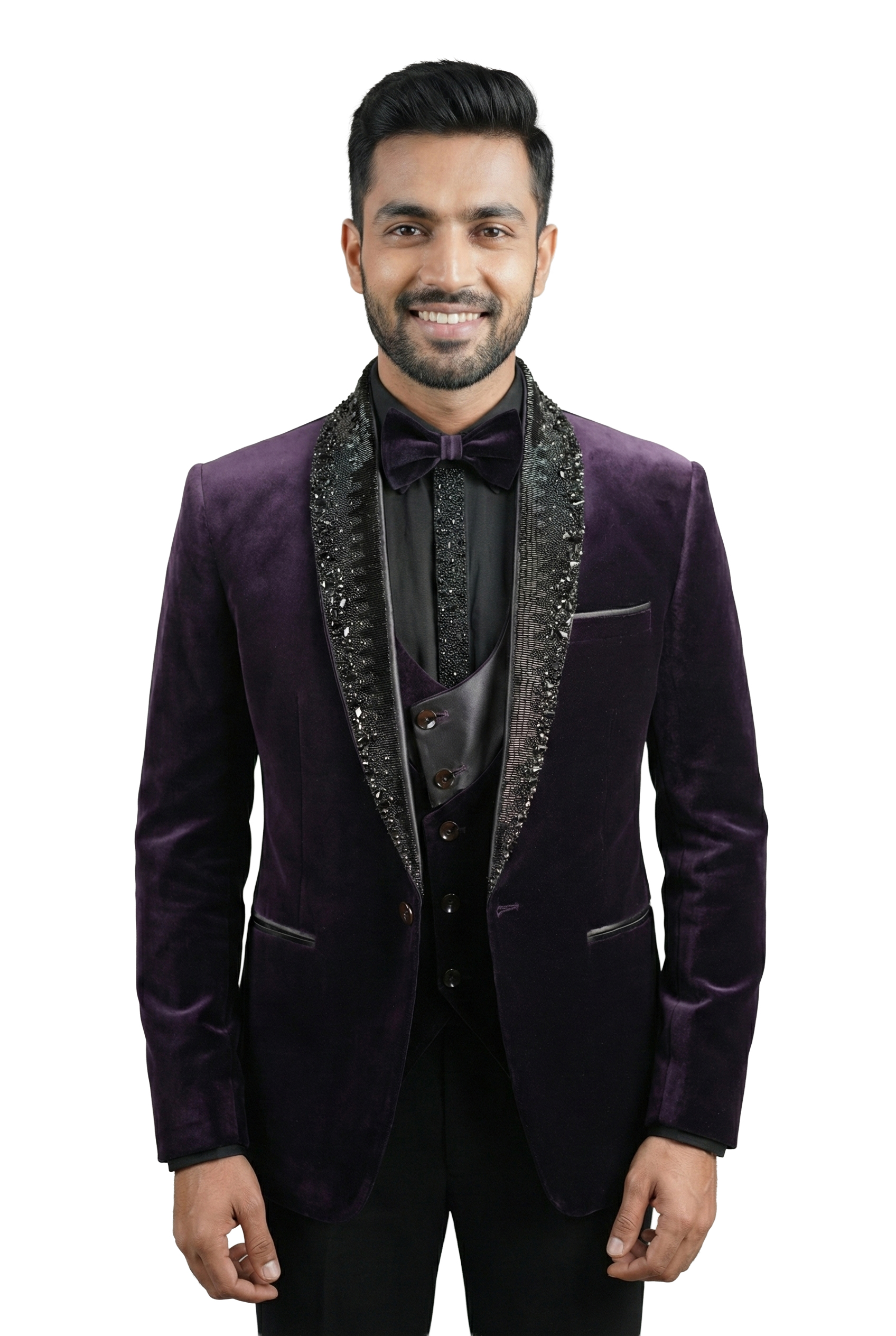 Elegant Velvet Tuxedo Jacket