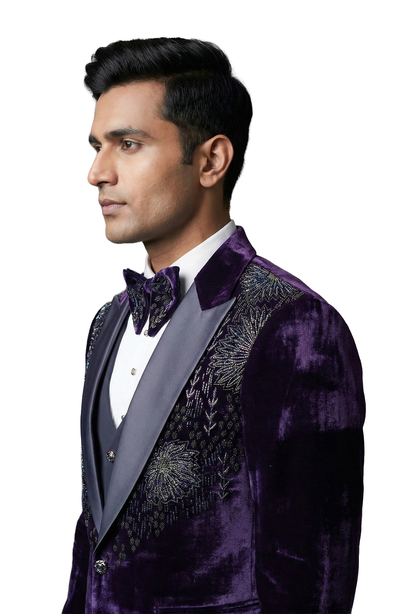 Elegant Velvet Tuxedo Jacket