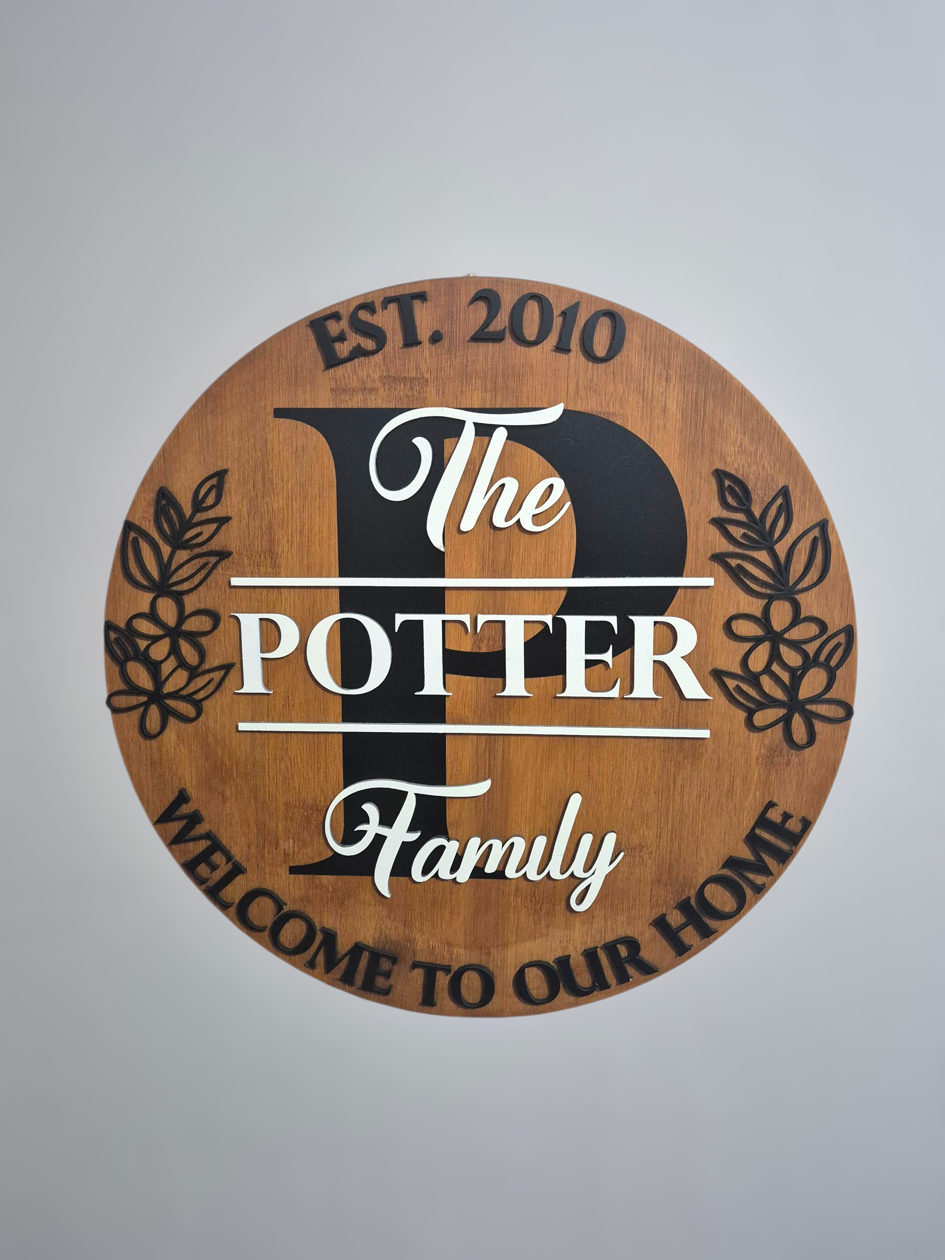 Personalised Family Wood Sign