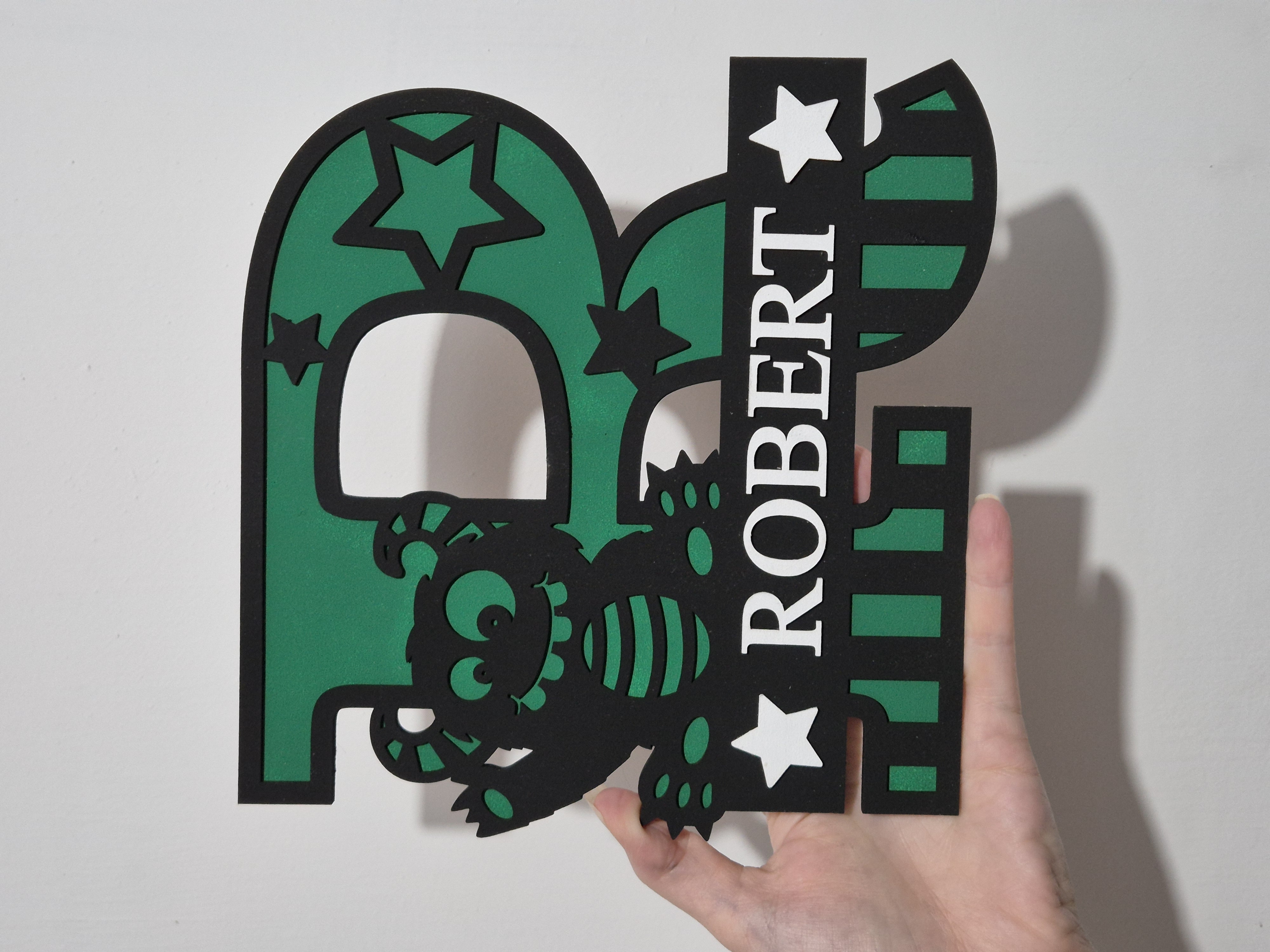 Personalised Monster Name Plaque