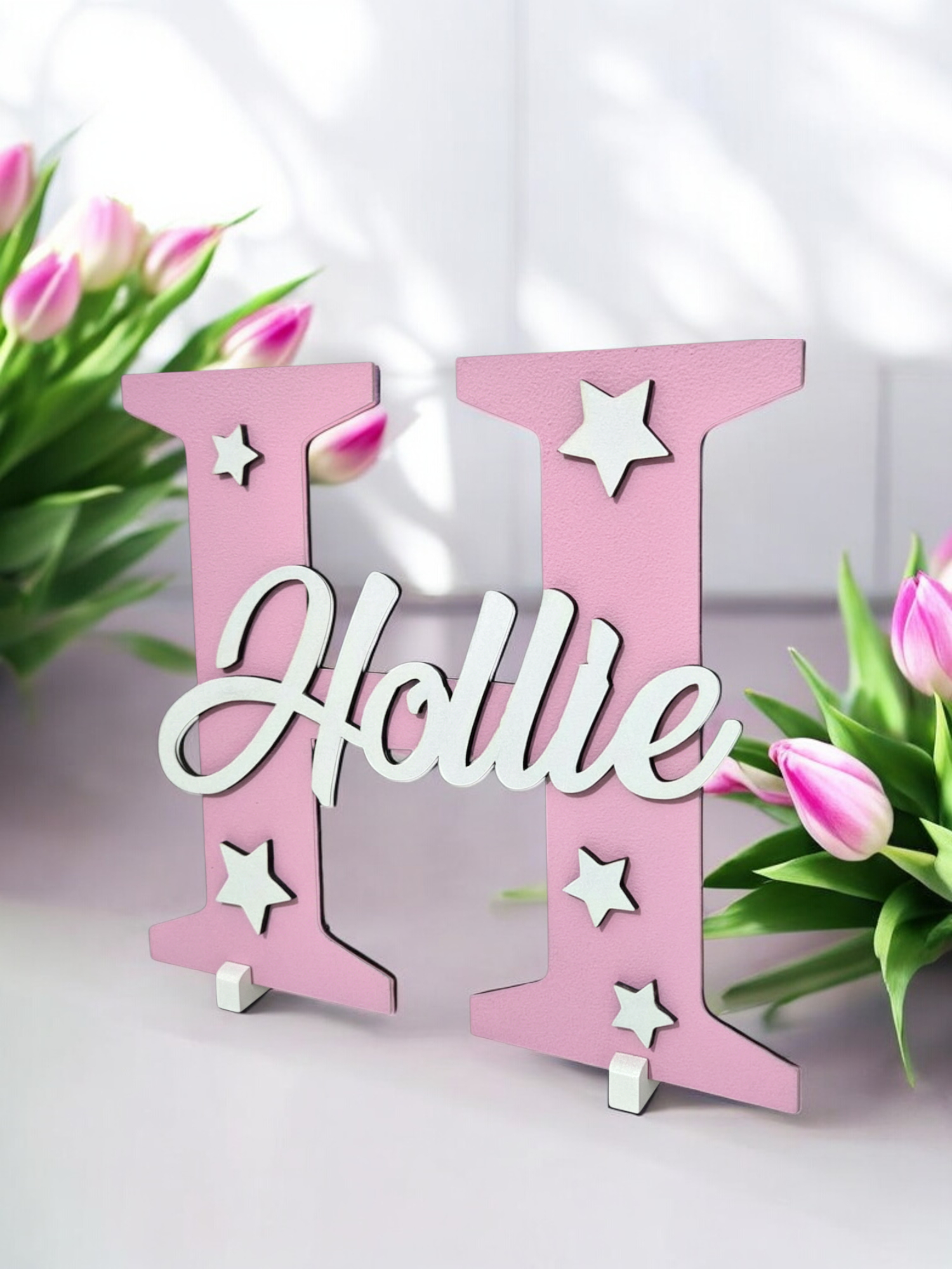 Girls Personalised Name Letter Sign