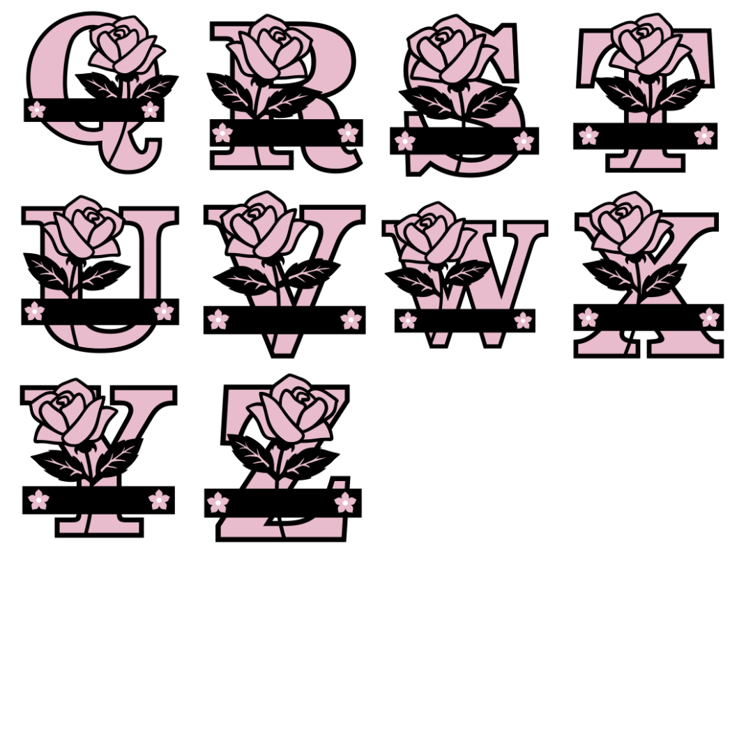 Personalised Rose Name Plaque