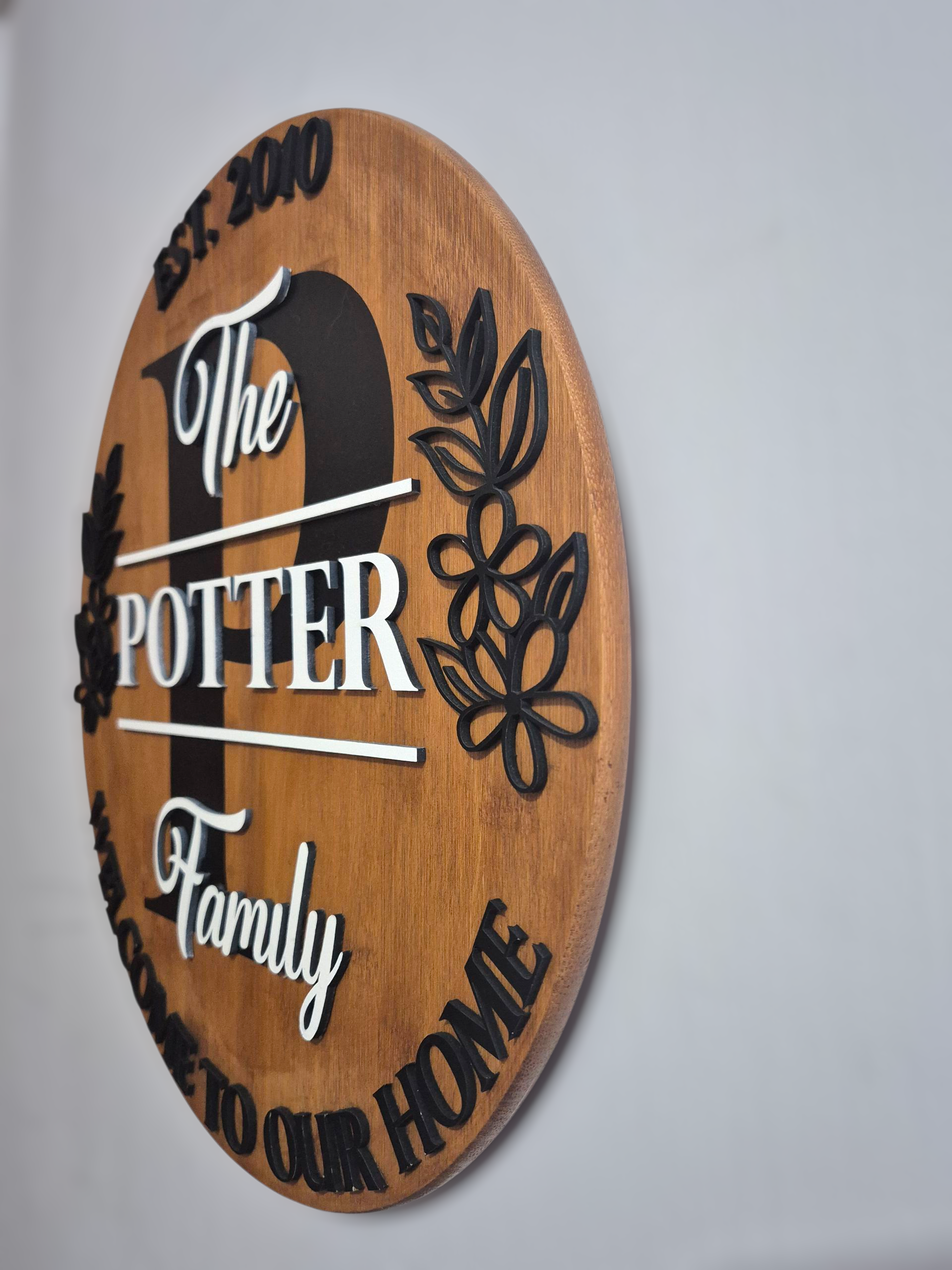 Personalised Family Wood Sign