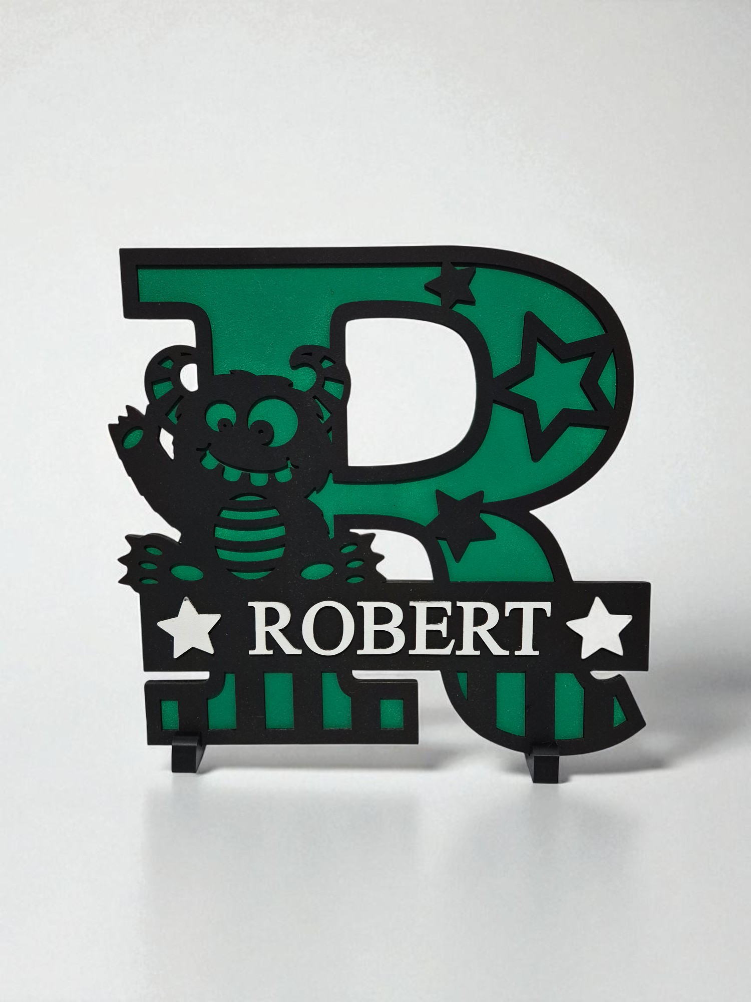 Personalised Monster Name Plaque