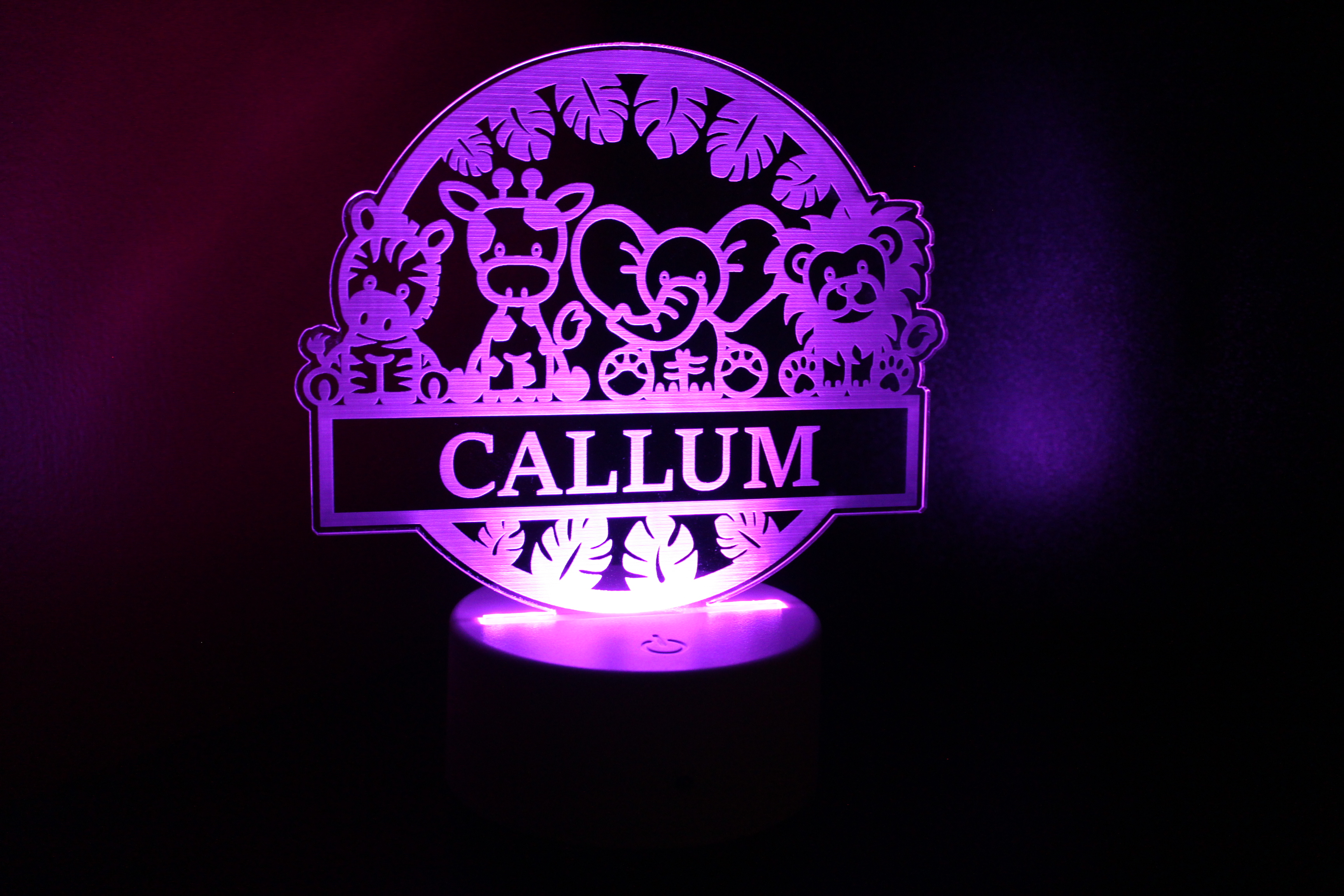 Personalised Animal LED Night Light