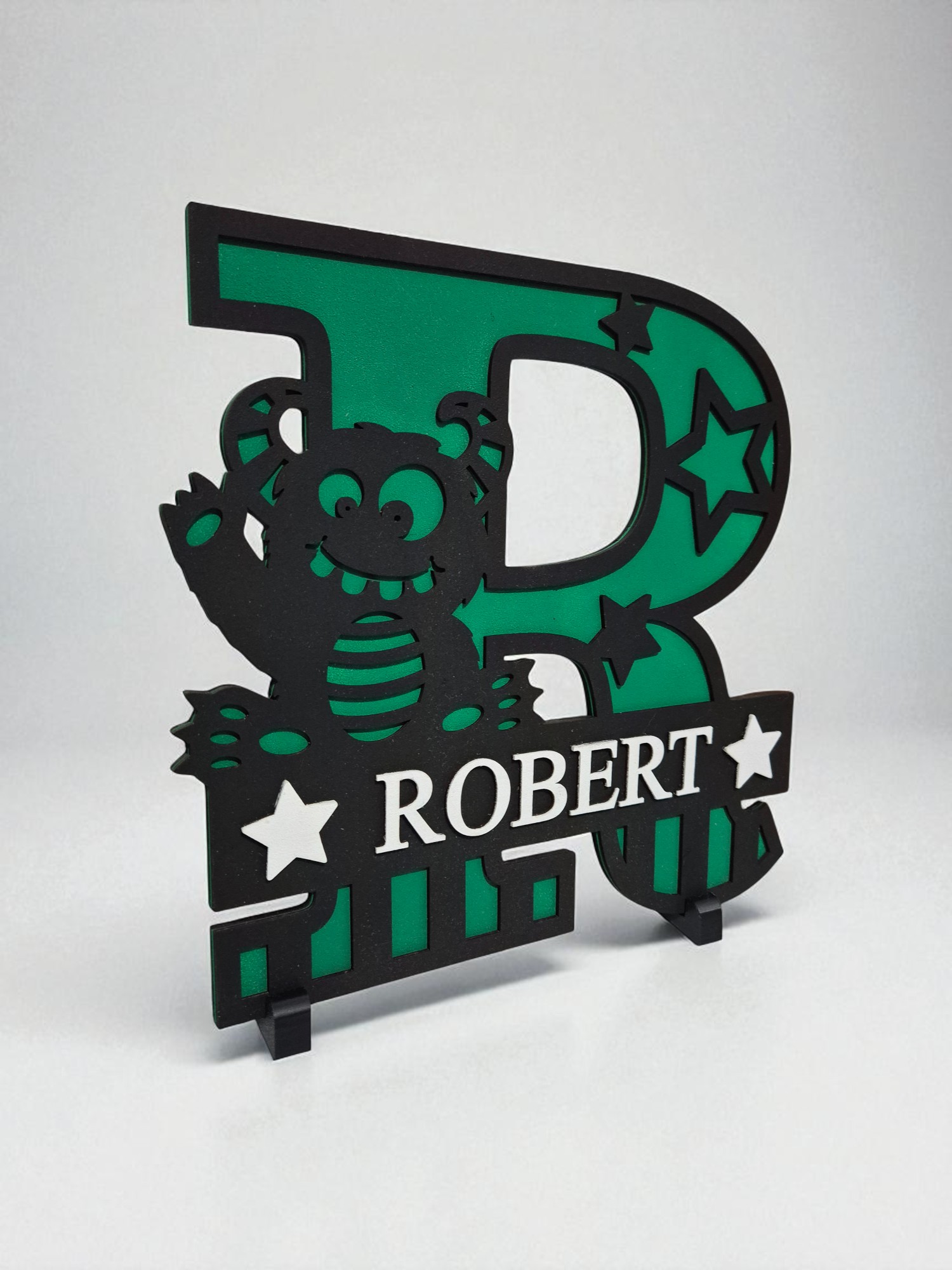 Personalised Monster Name Plaque