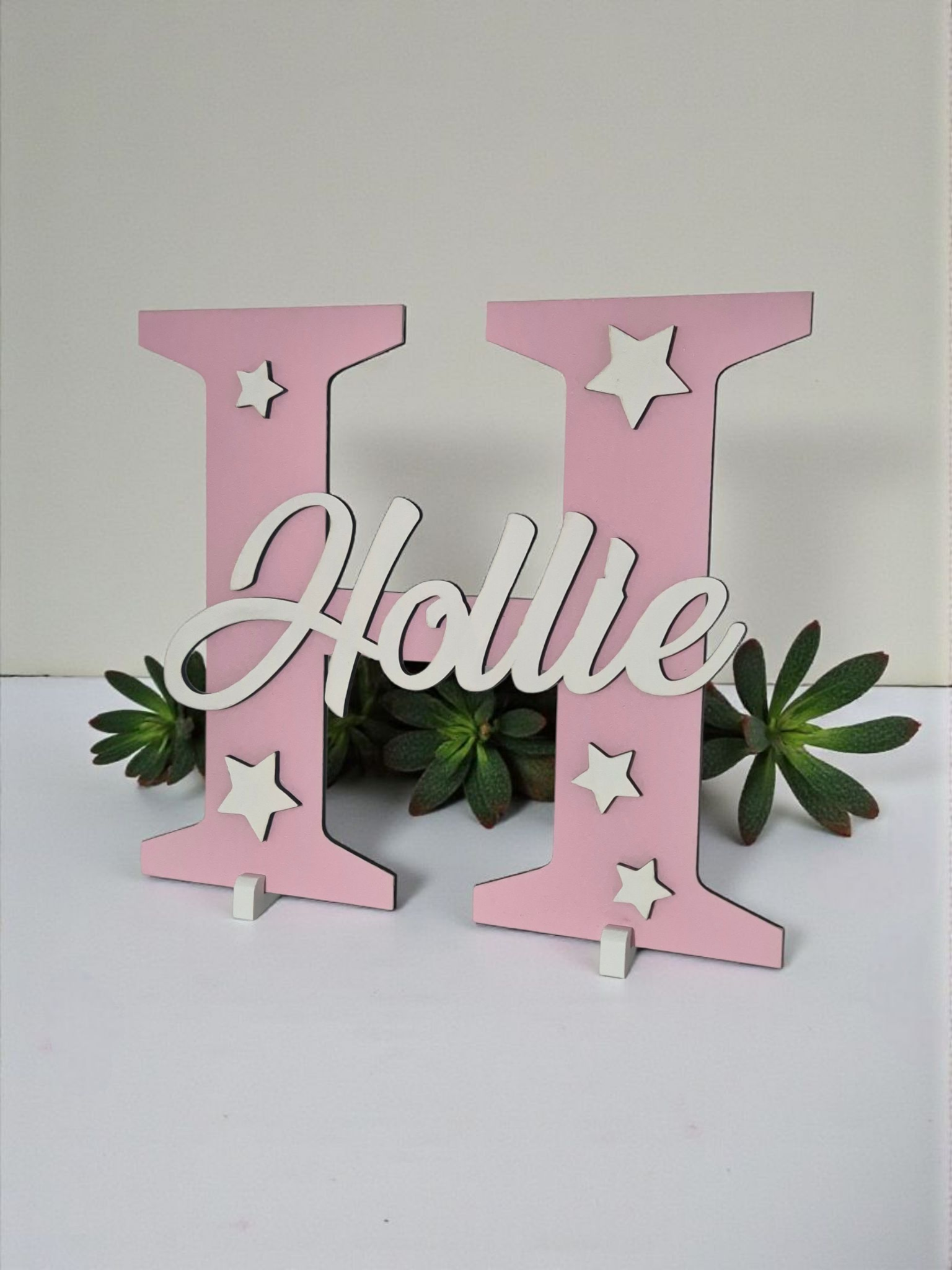 Girls Personalised Name Letter Sign