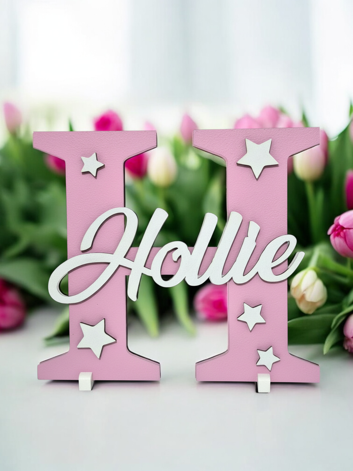 Girls Personalised Name Letter Sign