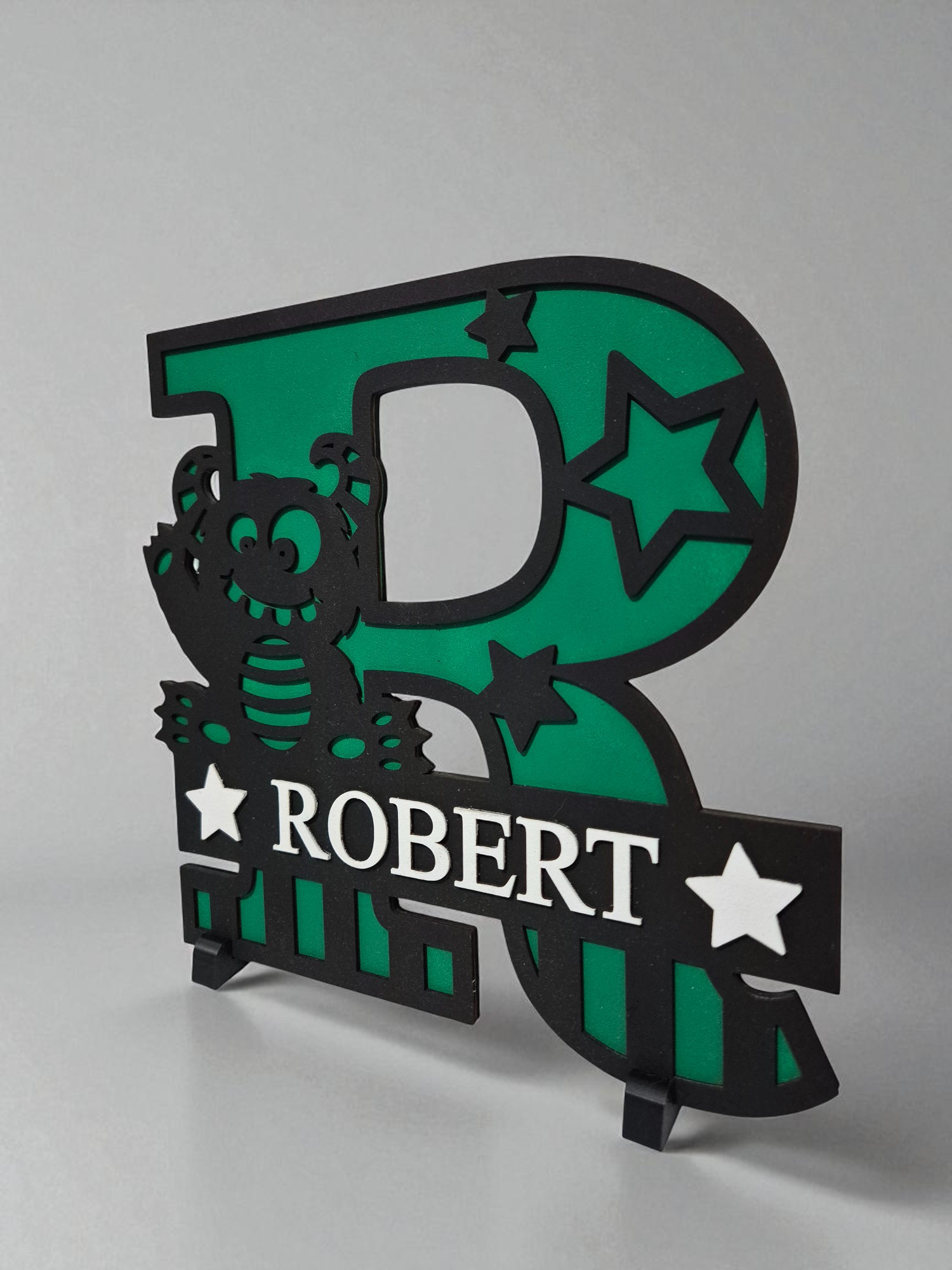 Personalised Monster Name Plaque
