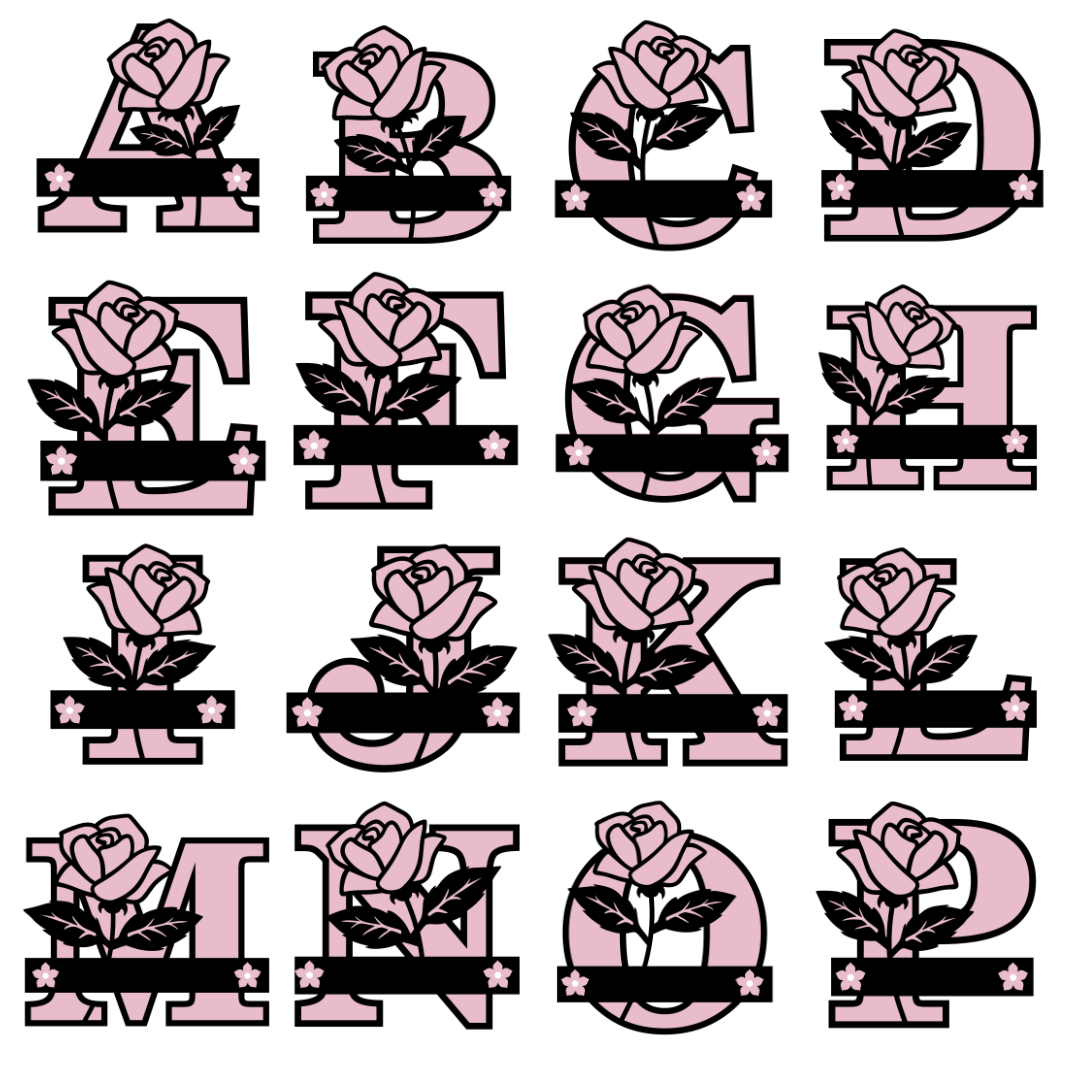 Personalised Rose Name Plaque