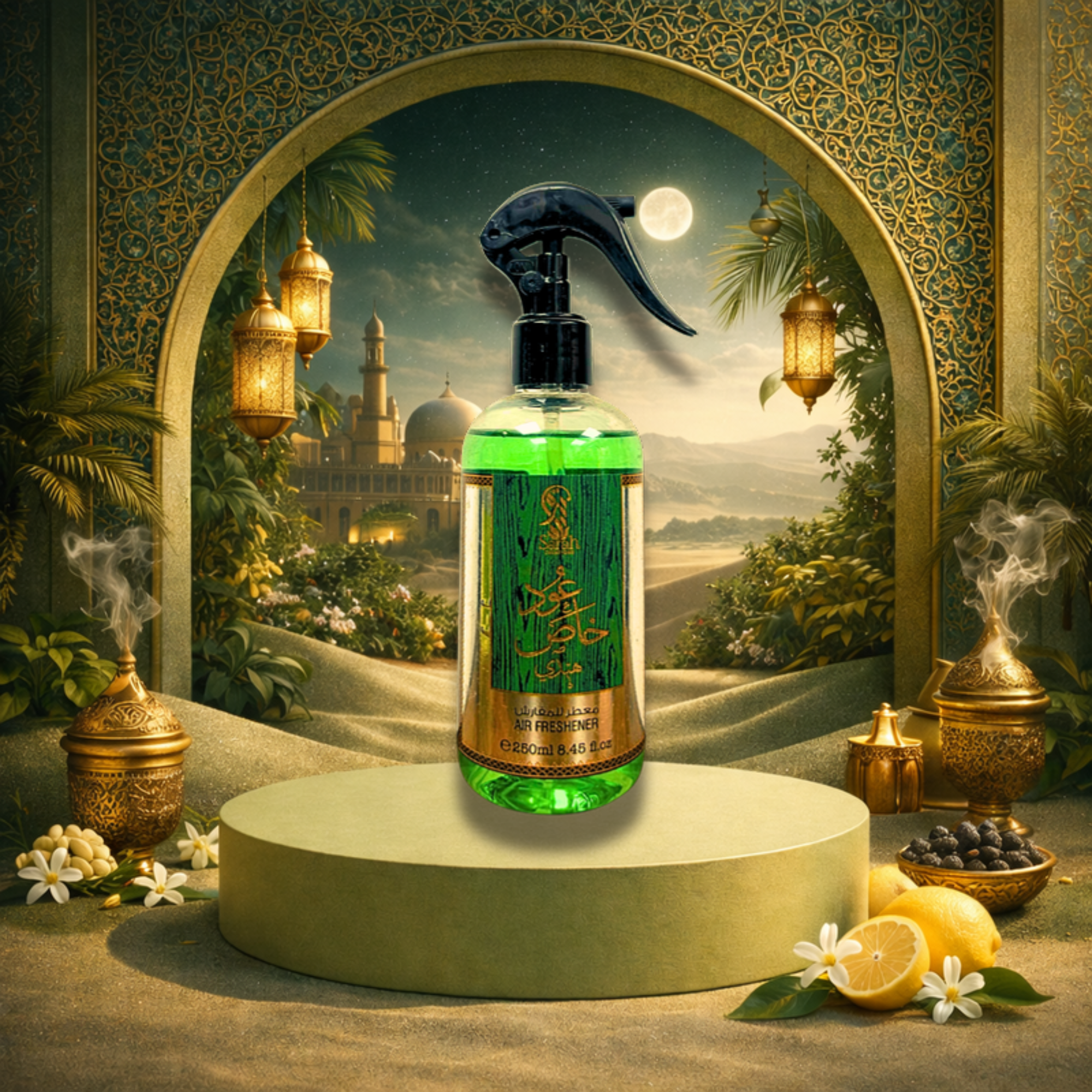 Désodorisant Spray Oud Khas - 250ml | Parfum d'Ambiance Oriental Premium | Fraîcheur Longue Durée