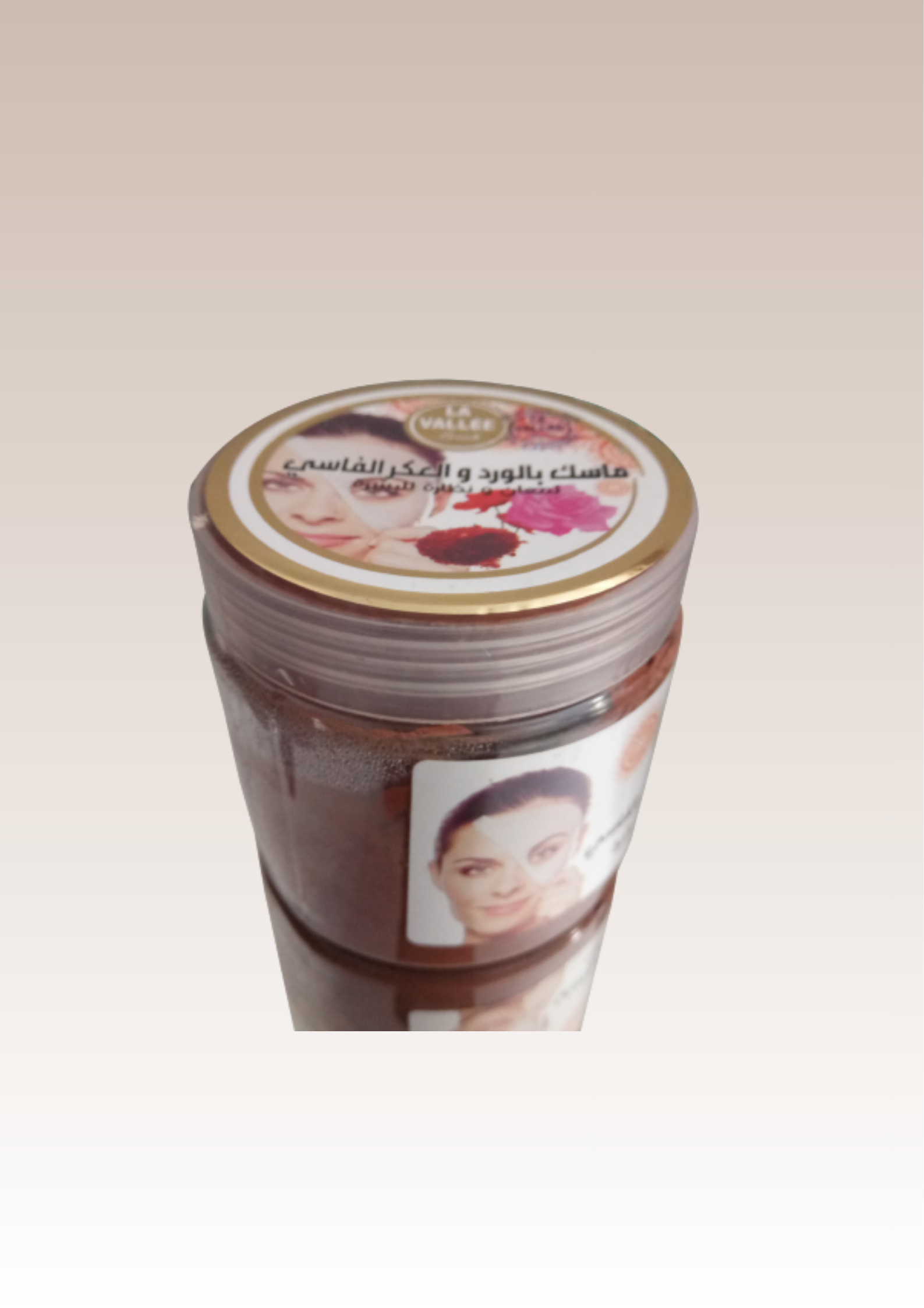 Masque à la rose et à la poudre de qassab