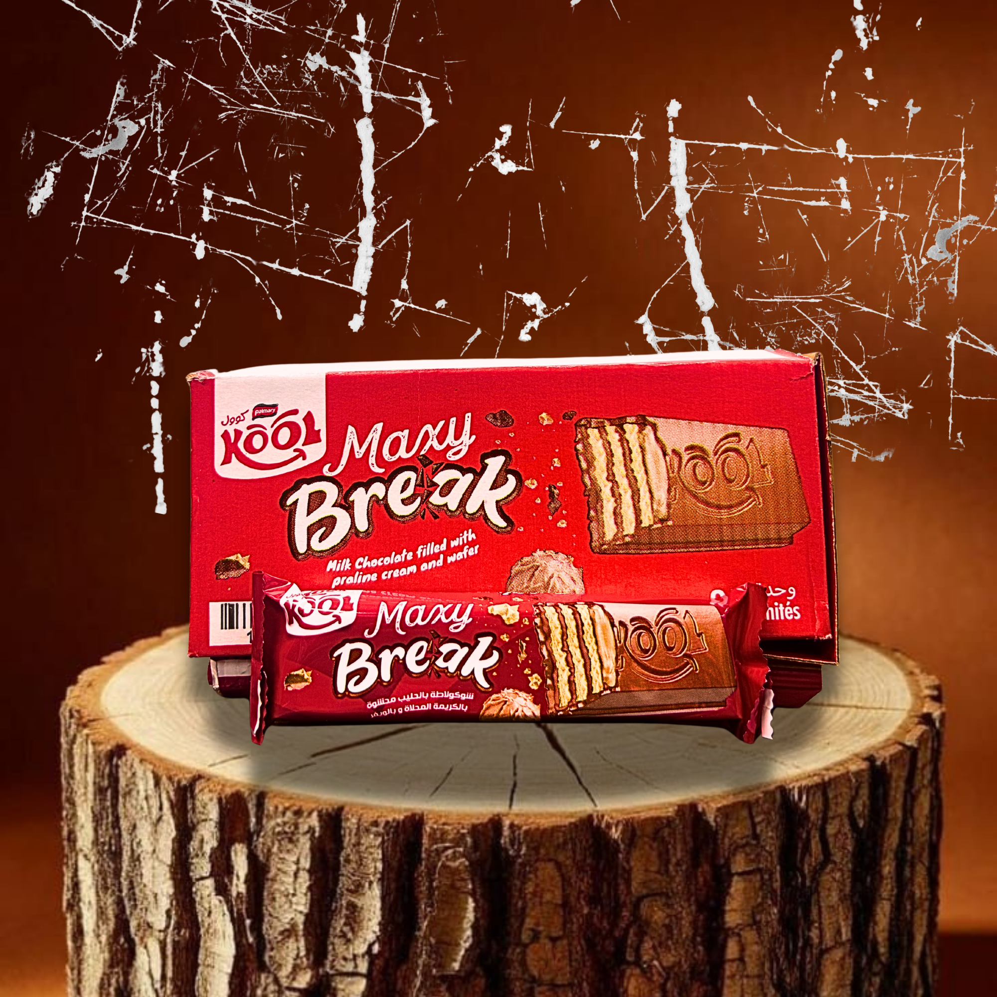 Kool Maxy Break – Barre Chocolat au Lait, Crème Pralinée & Gaufrette | Le Snack Croustillant