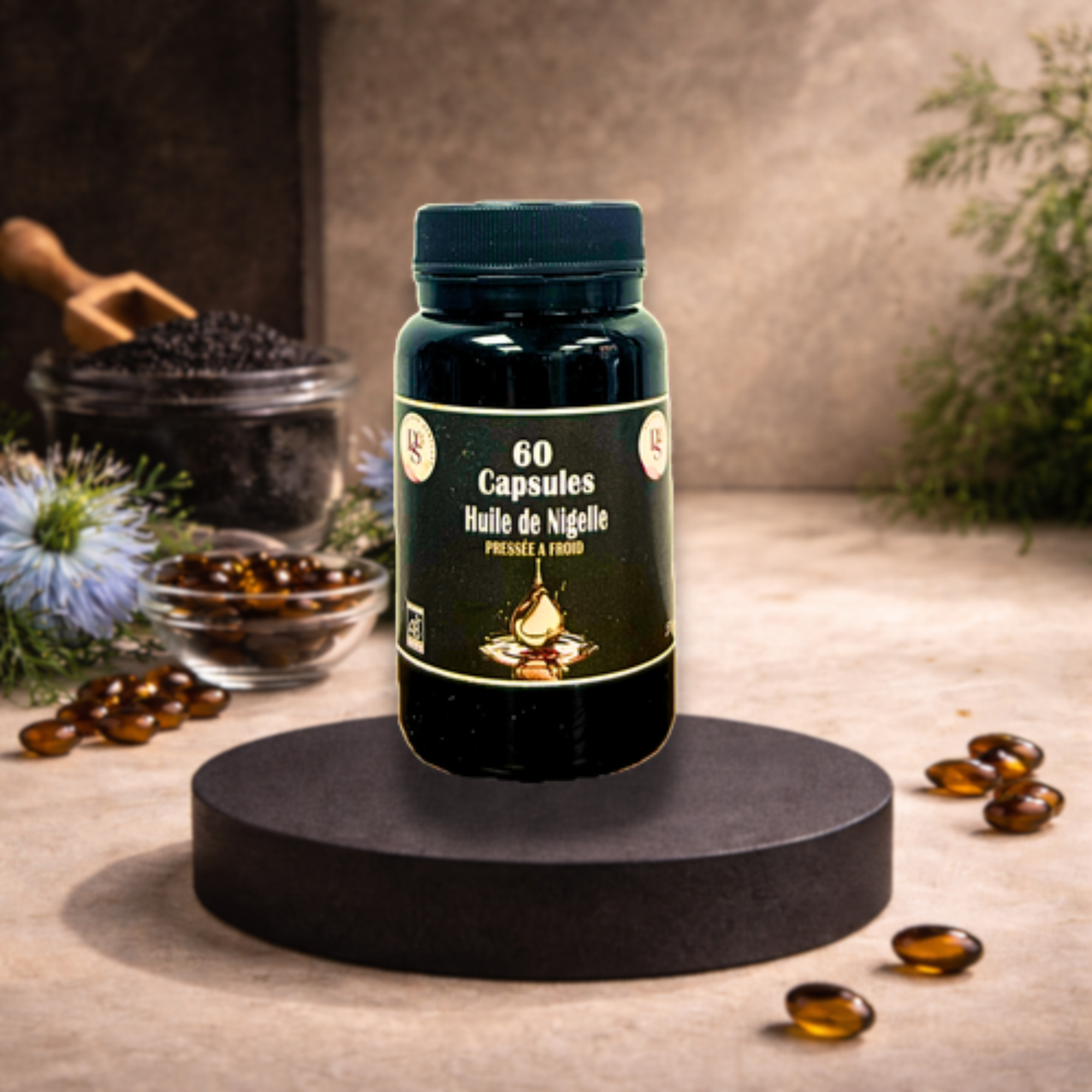 60 Capsules Huile de Nigelle | Pressée à Froid | Immunité, Digestion & Vitalité Naturelle