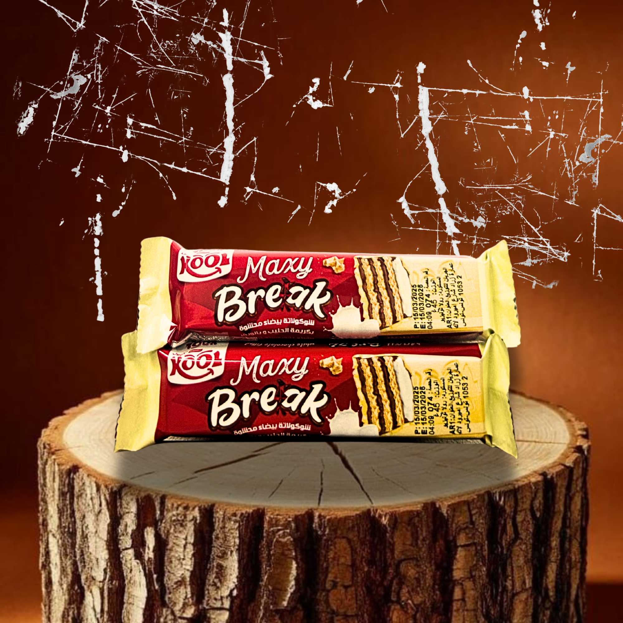 Kool Maxy Break – Barre Chocolat Blanc & Gaufrette Croustillante | Snack Douceur & Croquant