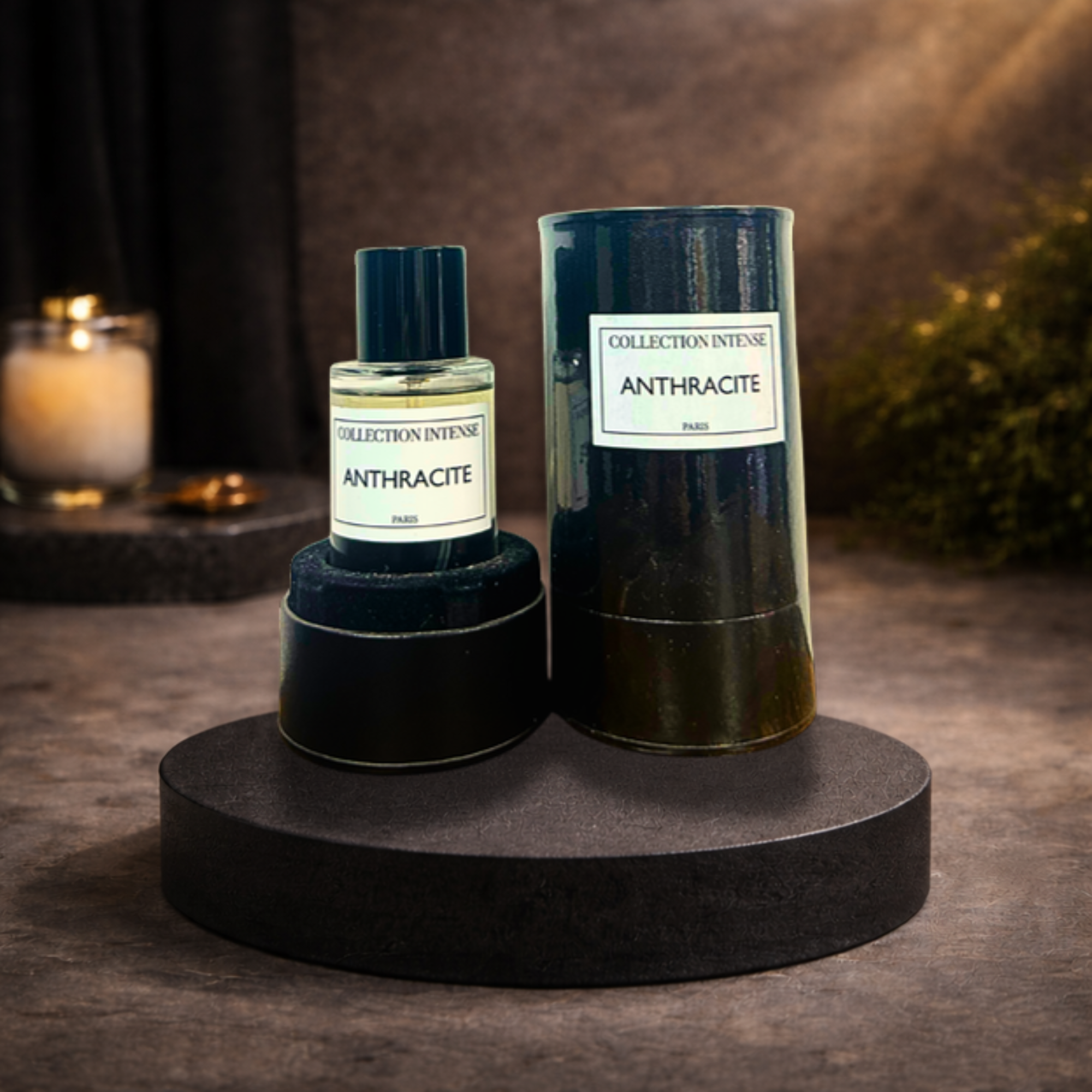 Anthracite - Collection Intense Paris | Eau de Parfum Homme - Élégance Sombre & Magnétique