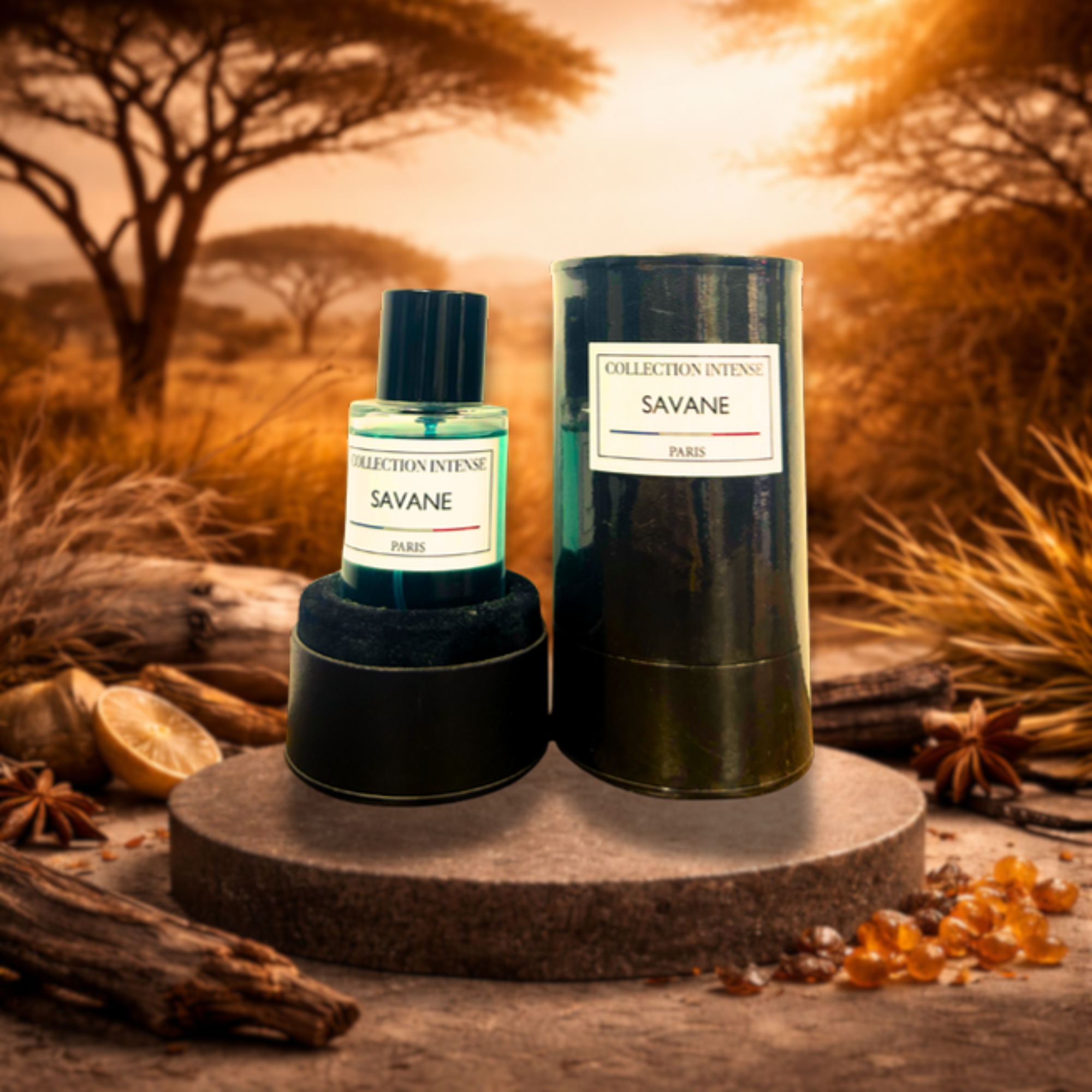Savane - Collection Intense Paris | Eau de Parfum Homme - Fraîcheur Sauvage & Intense