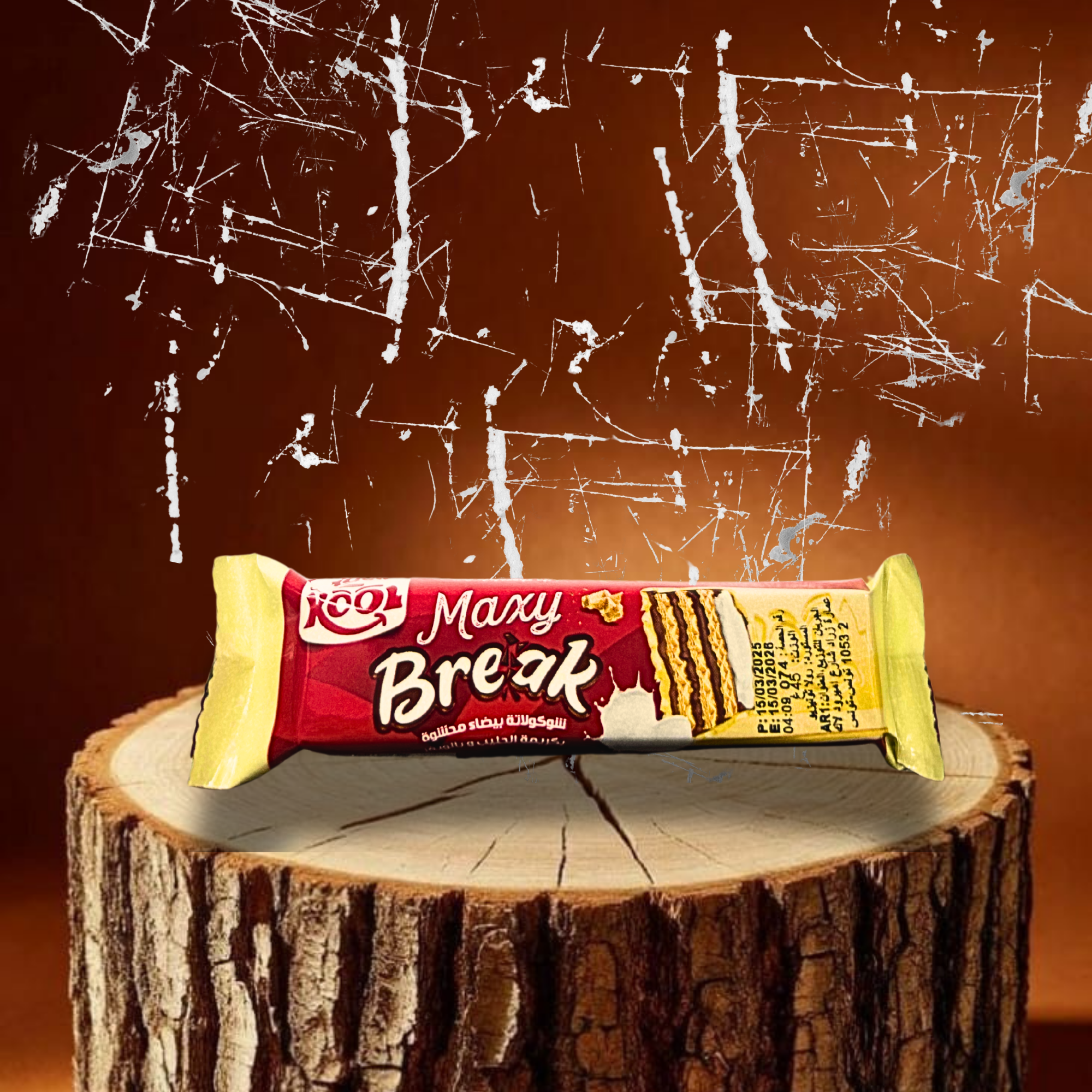 Kool Maxy Break – Barre Chocolat Blanc & Gaufrette Croustillante | Snack Douceur & Croquant