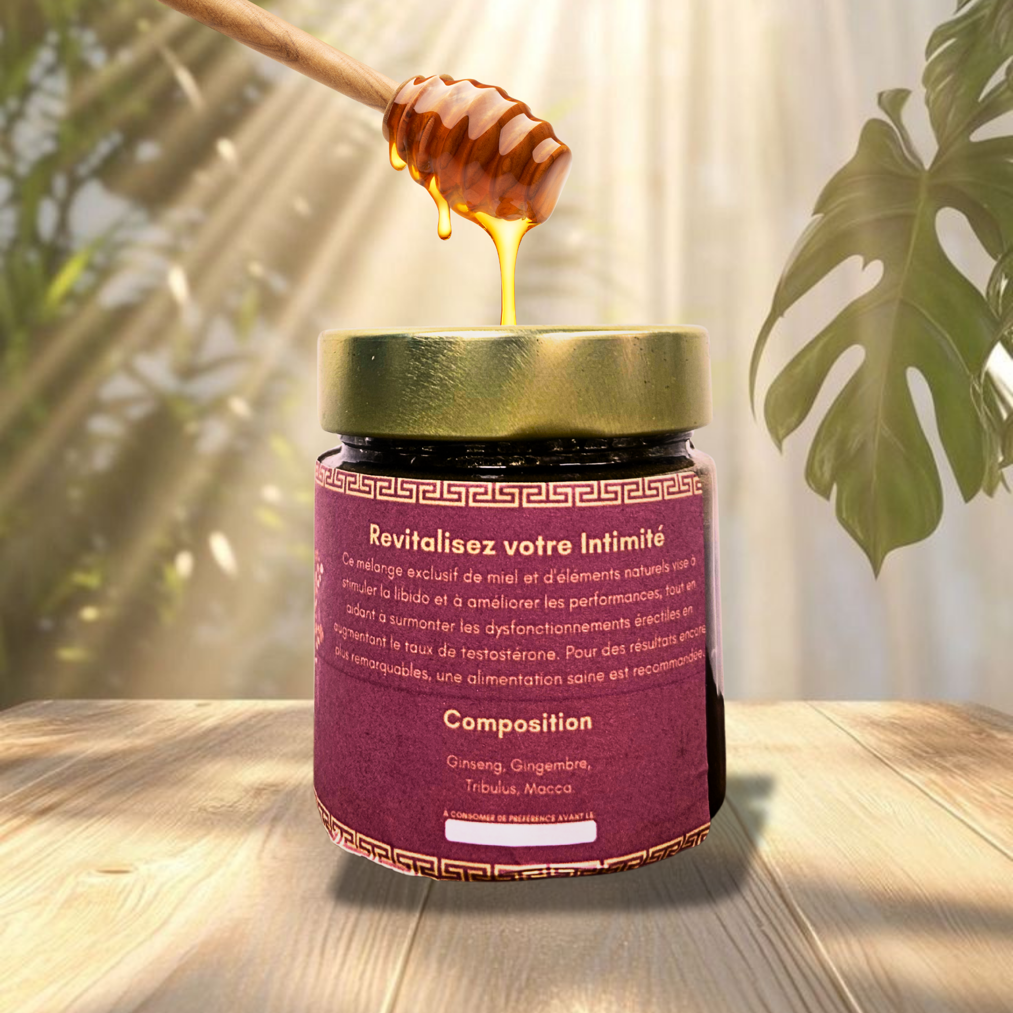 Miel Aphrodisiaque 250g - Délices Senteurs | Énergie & Vitalité Naturelle