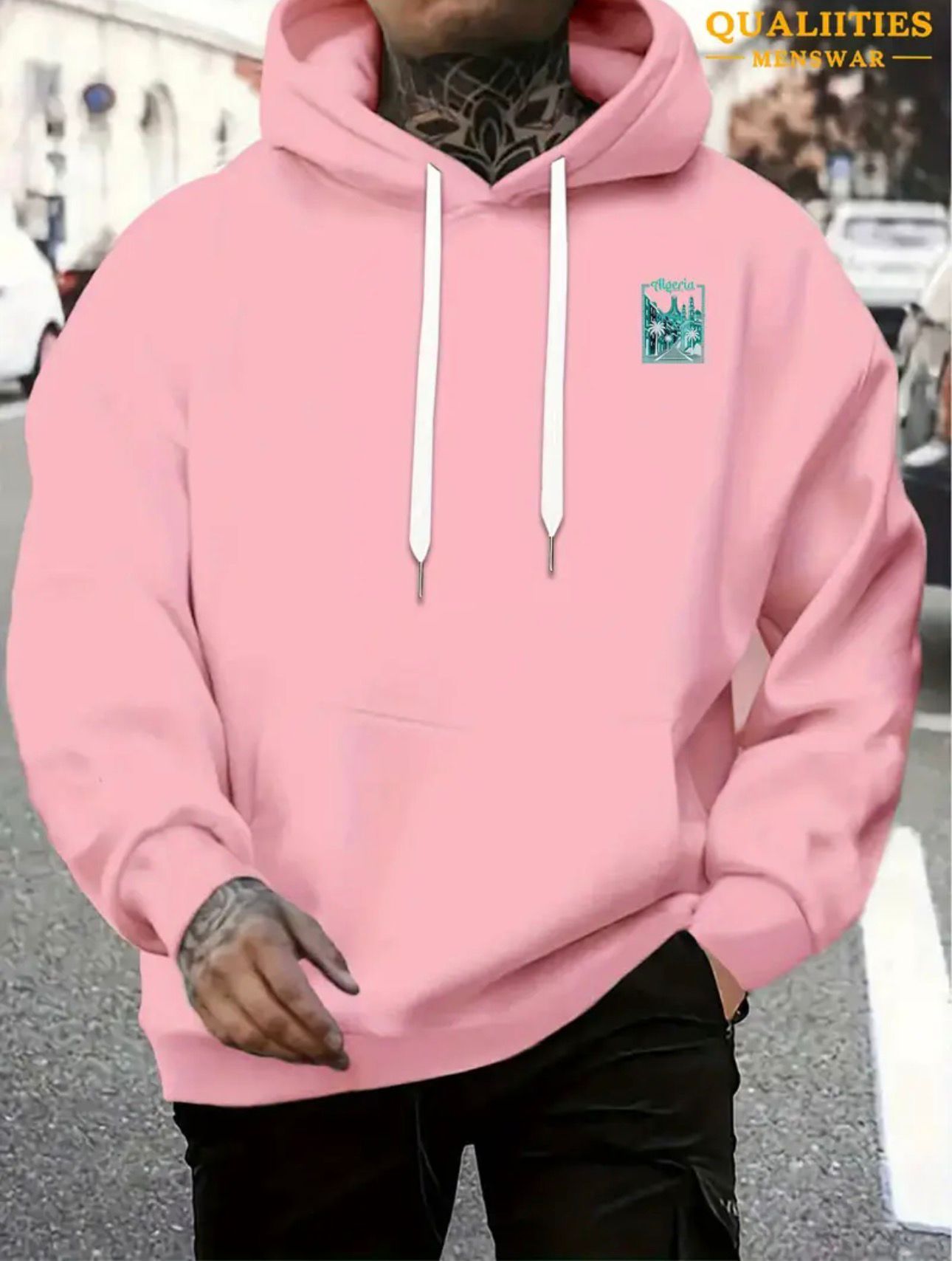 Sweat à capuche rose Algerie
