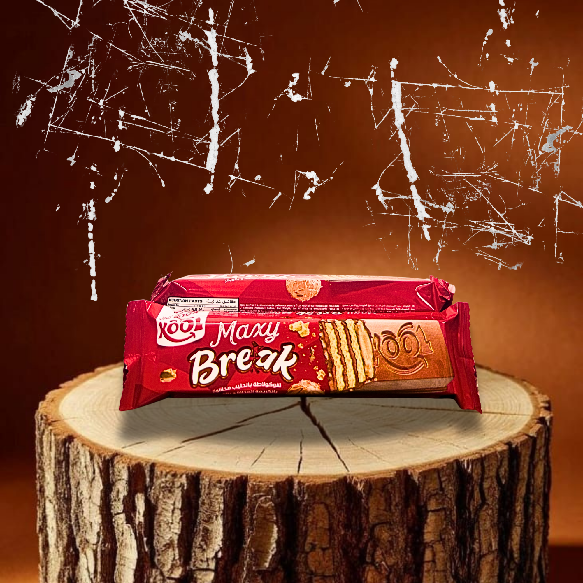 Kool Maxy Break – Barre Chocolat au Lait, Crème Pralinée & Gaufrette | Le Snack Croustillant