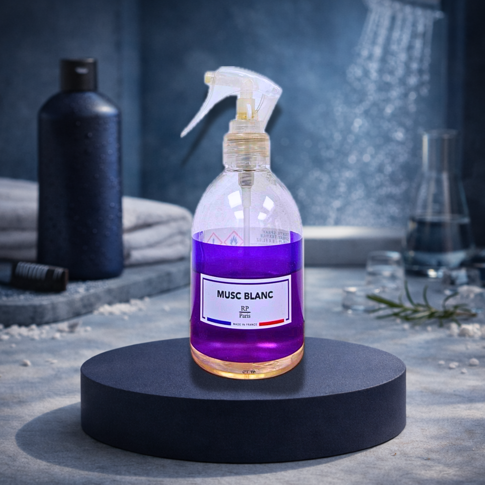 Désodorisant Spray Musc Blanc - RP Paris | Parfum d'Ambiance Made in France | Pureté, Douceur & Fraîcheur