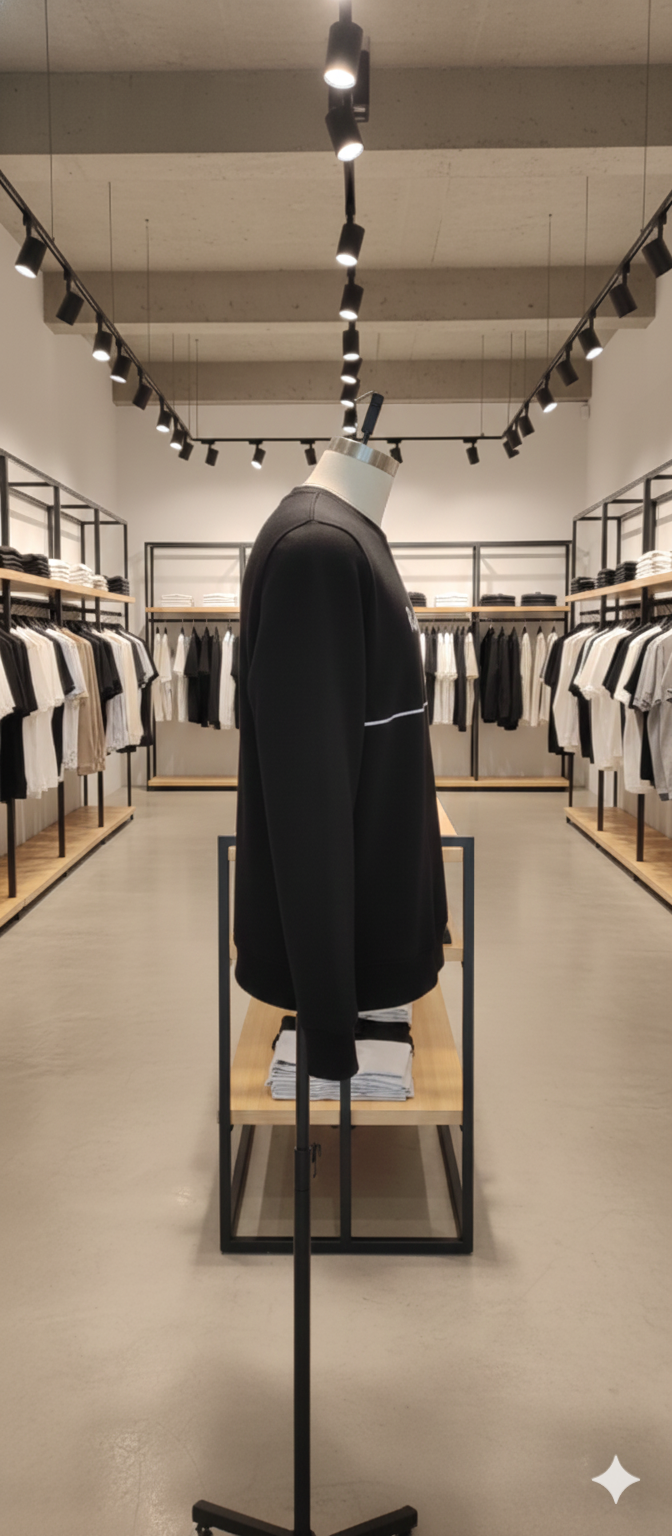 Rumi Aesthetics Black Tracksuit in Cotton Fleece