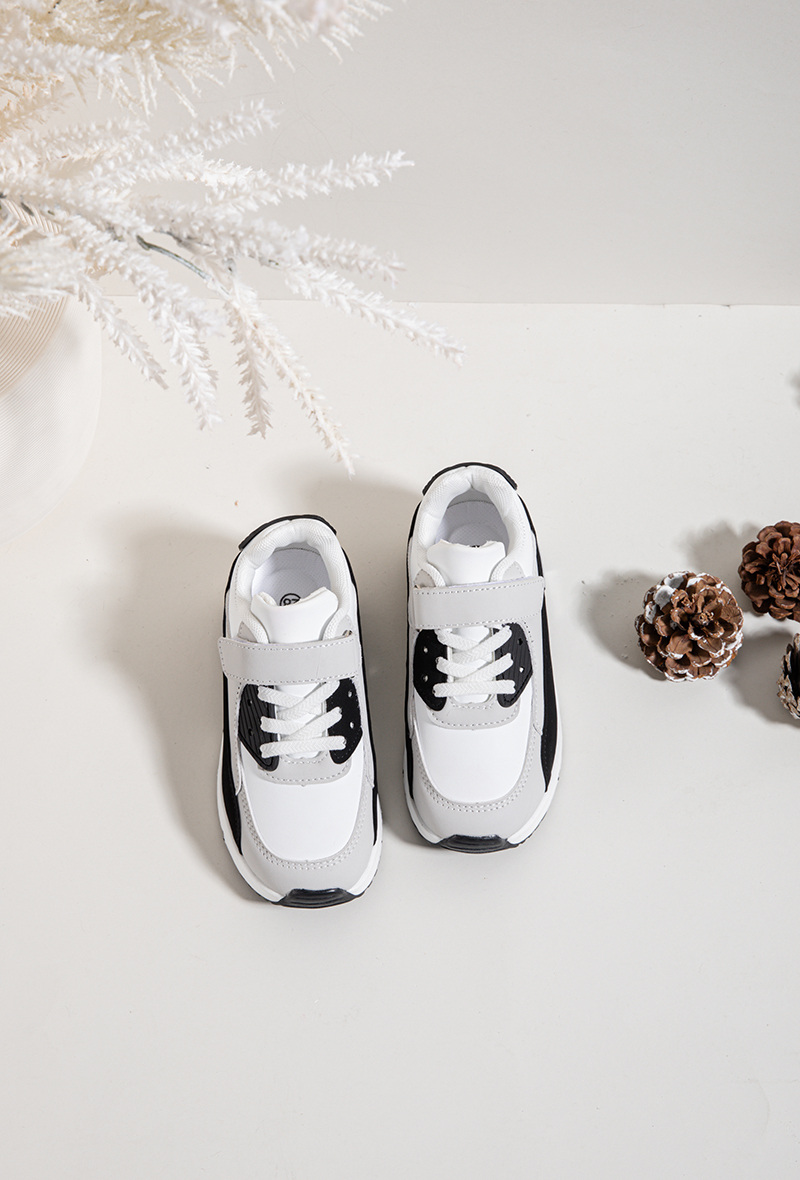 Rmax Zwarte Kindersneakers 