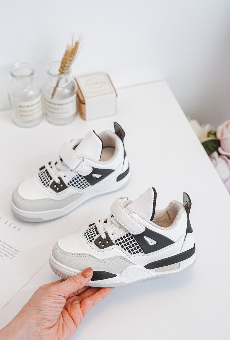 Kinder sneakers wit-zwart