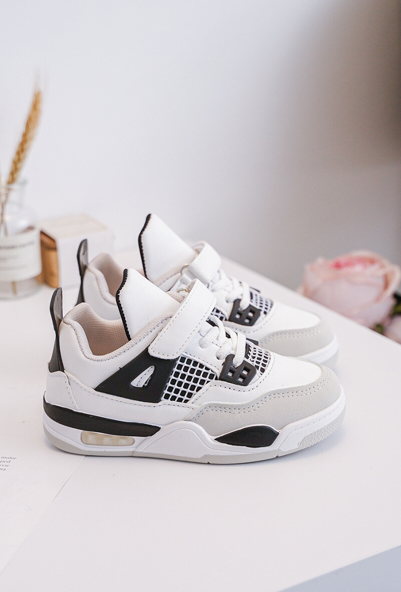 Kinder sneakers wit-zwart